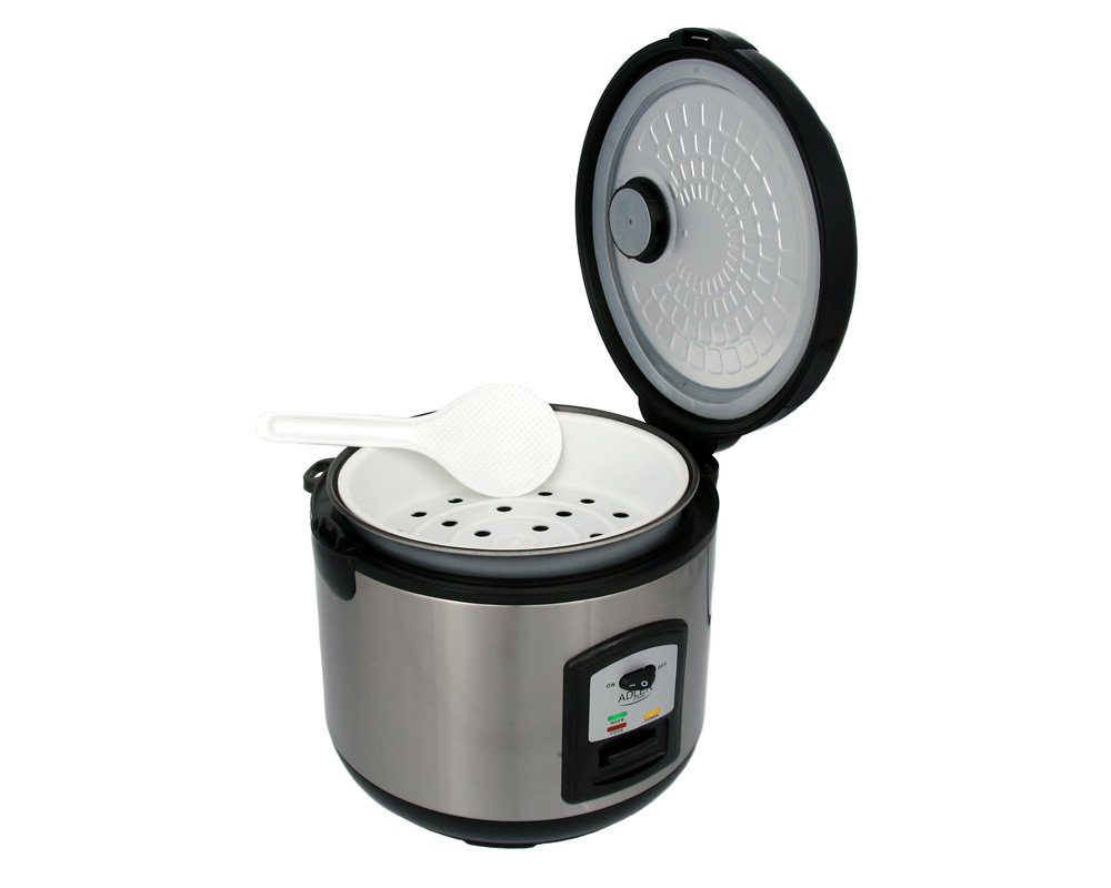 Adler Reiskocher Adler AD 6406 Reiskocher (Dampfgarer) 1,5 L Edelstahl / schwarz – Bild 2 von 5