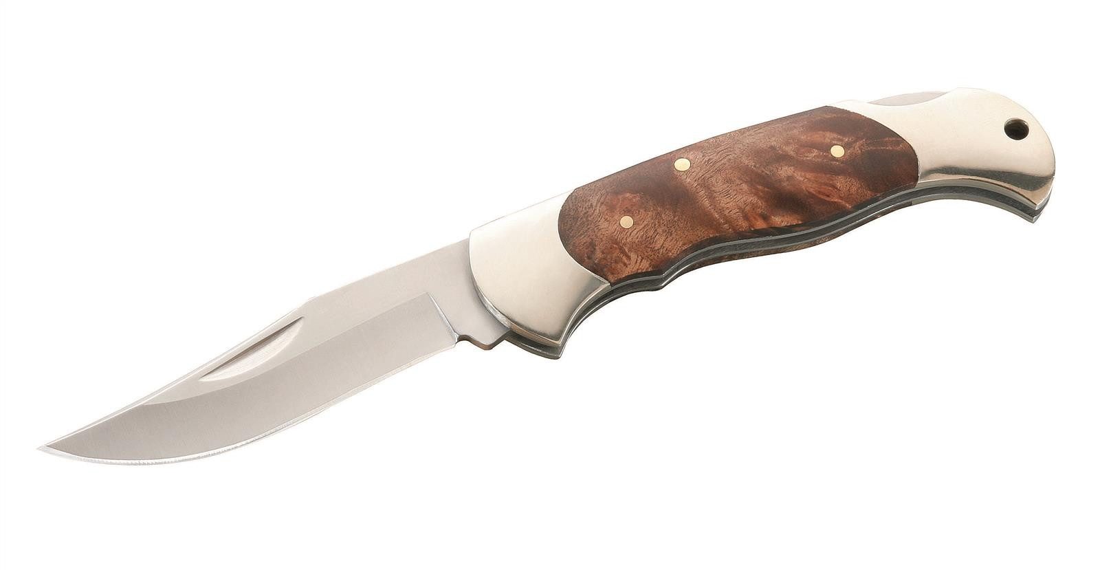 Herbertz Universalmesser Herbertz Taschenmesser, AISI 420, Wurzelholz, Neusilberbeschläge