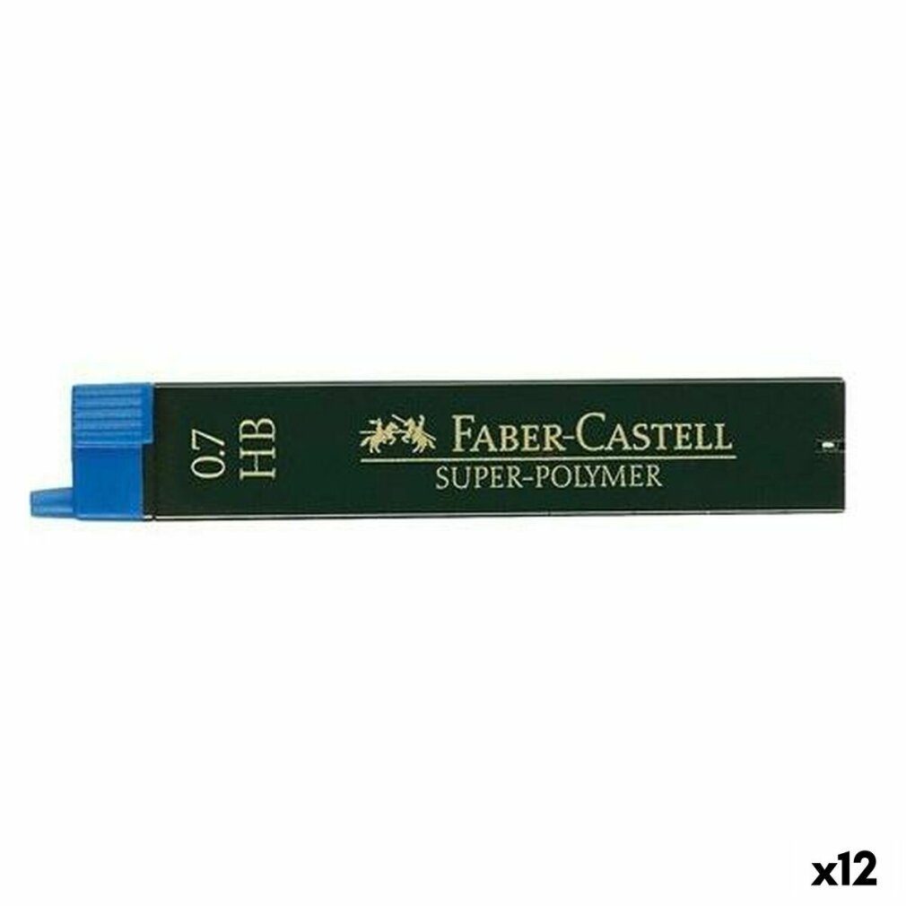 Faber-Castell Ersatzmine 12 SUPER-POLYMER Bleistiftminen HB 0,7 mm