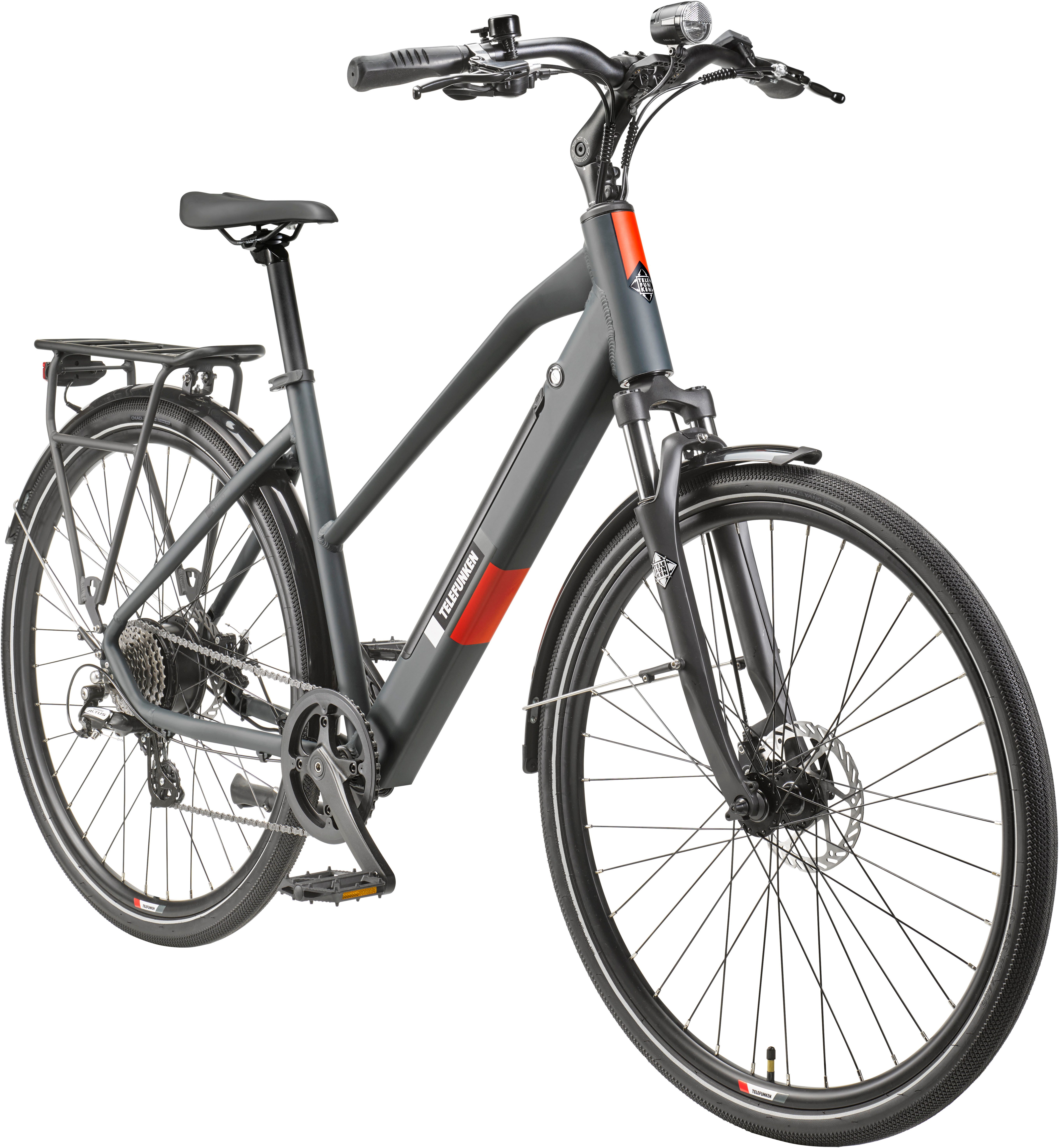 Telefunken E-Bike Trekkingrad E-Trekking Expedition XT490 Damen, 8 Gang Shimano Altus Schaltwerk, Kettenschaltung, Heckmotor, 417,6 Wh, Pedelec, Elektrofahrrad, Damen, innerhalb StVZO, 28 Zoll