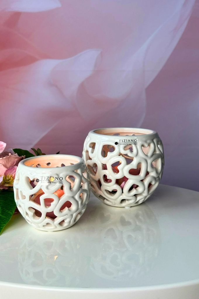 TIZIANO - DESIGN & EMOTIONS Dekofigur Tischlicht Cretone creme-weiß