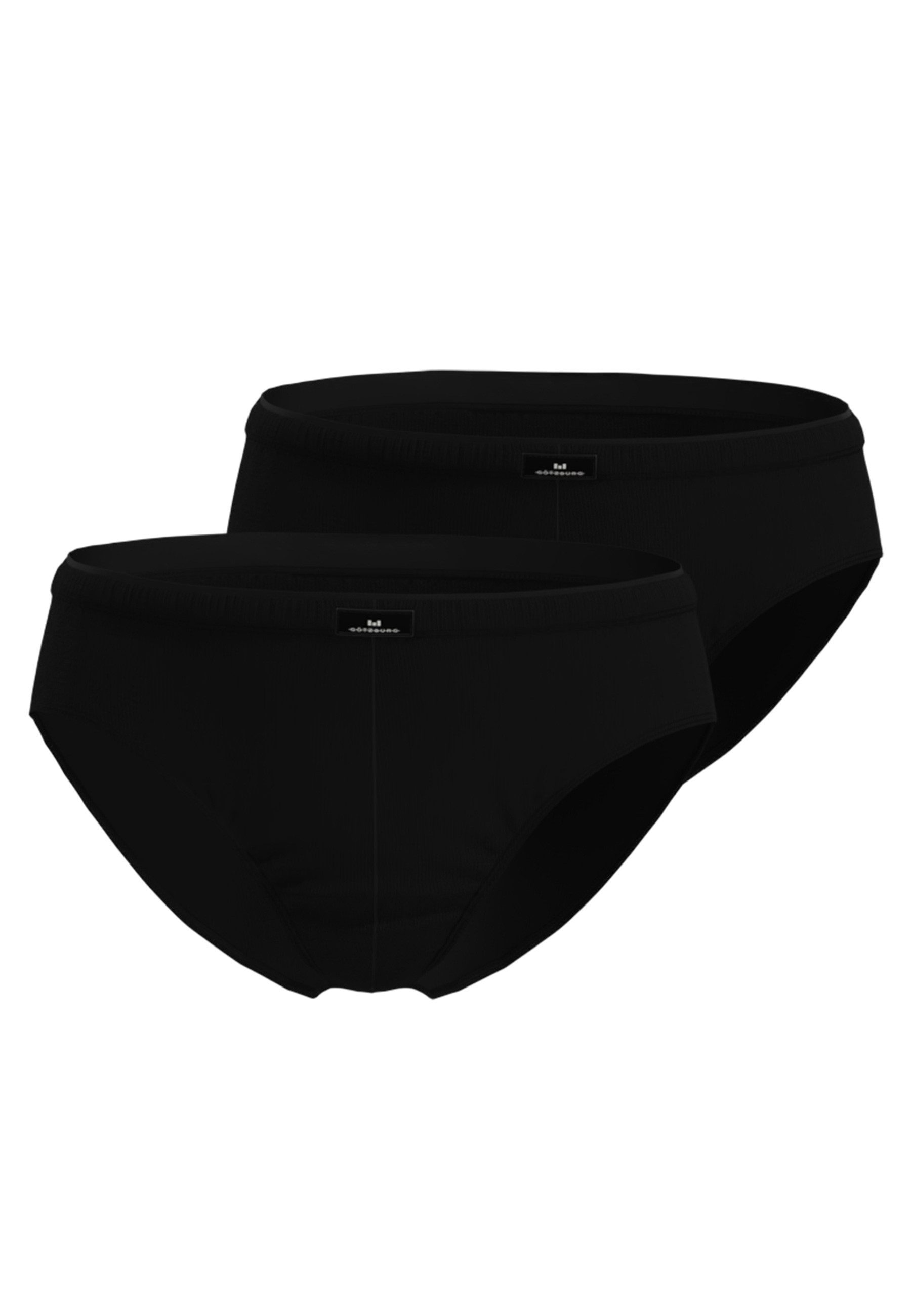 GÖTZBURG Slip X-Lastic (2er Pack) kurz, eng, basic, mit Logo, elastischer Bund, Baumwollmix