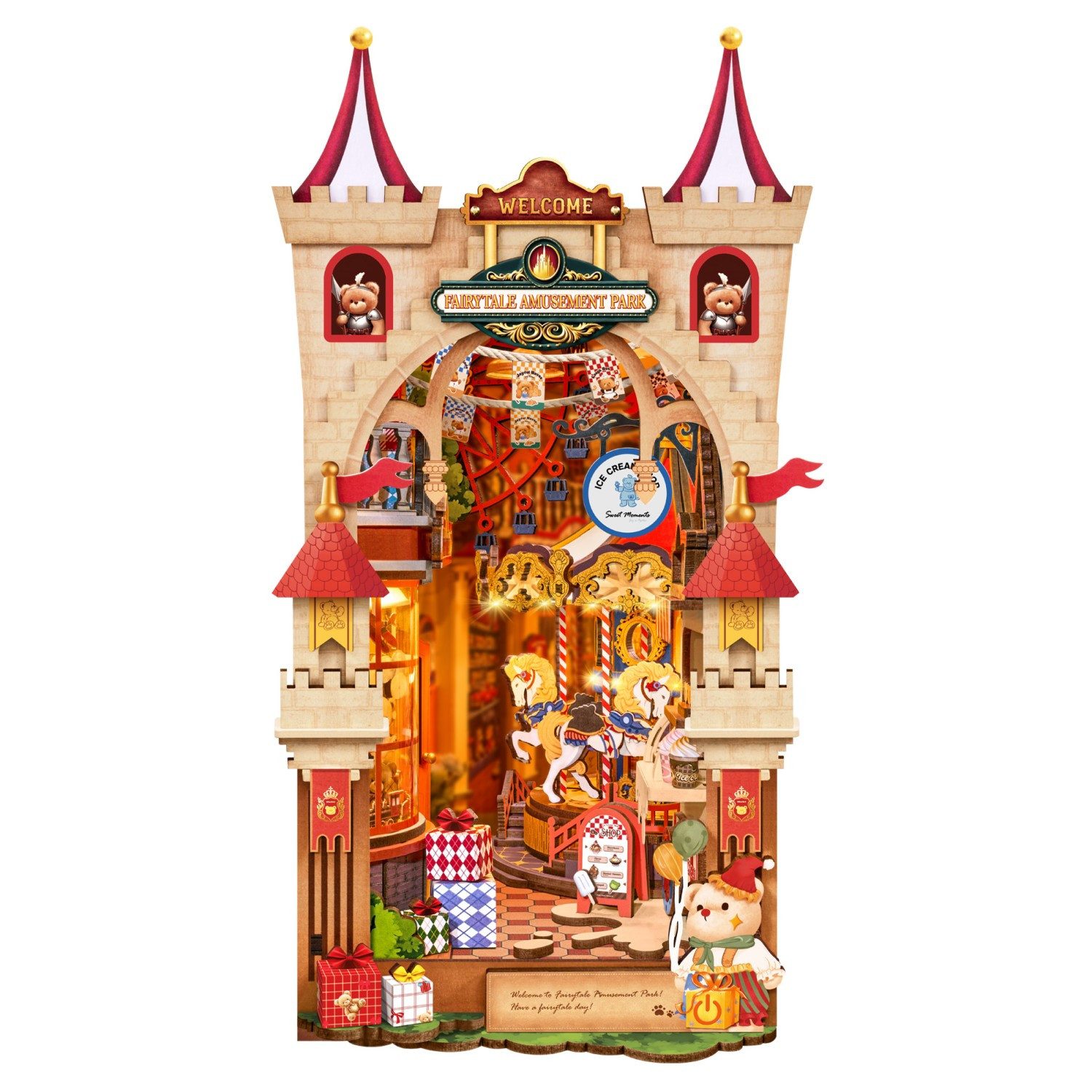 ROLIFE 3D-Puzzle Book Nook "Fairytale Amusement Park", 257 Puzzleteile