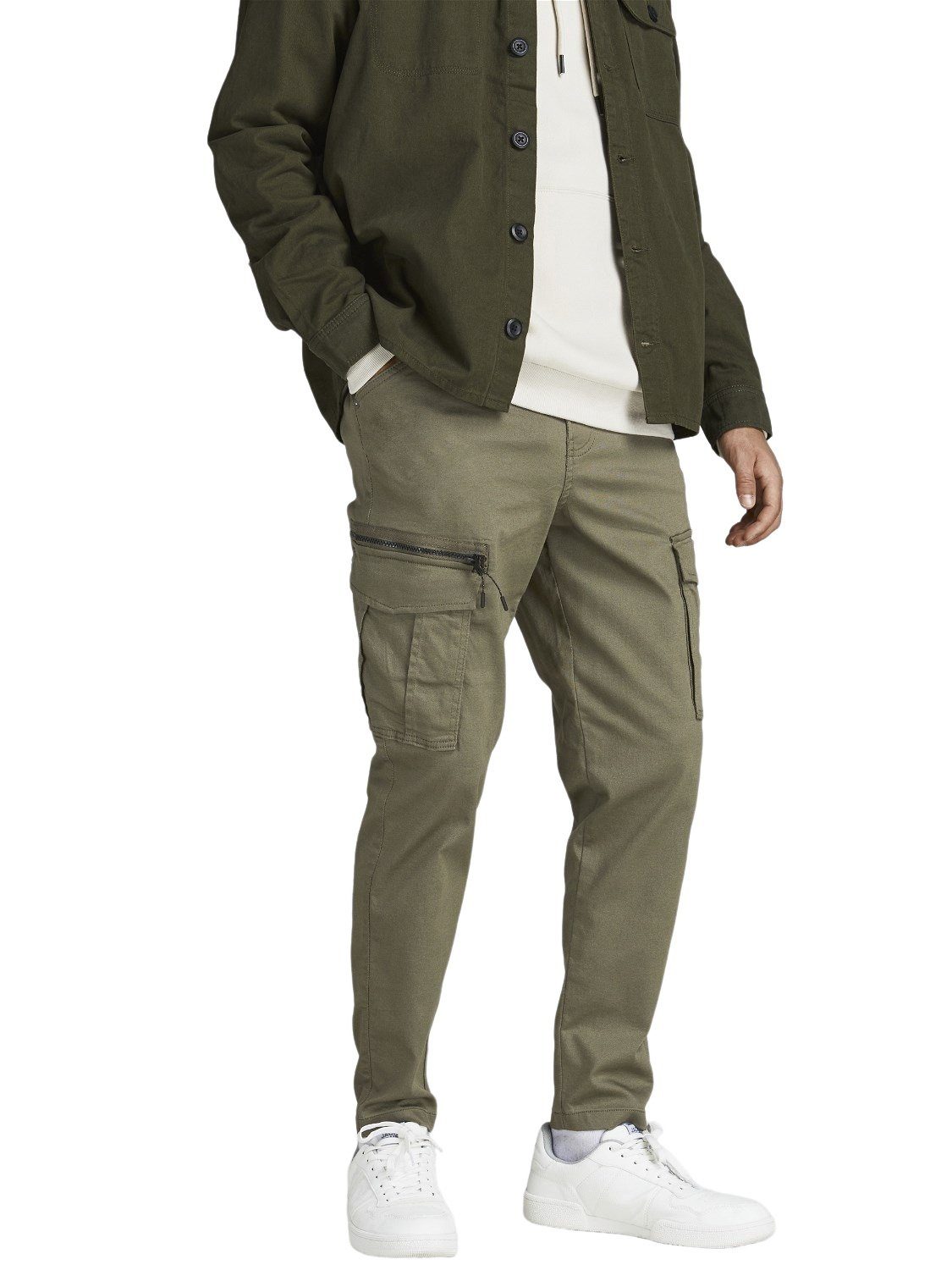 AKM Jack JJDEX & Baumwolle JJIACE aus Jones TAPERED DUSTY Cargohose