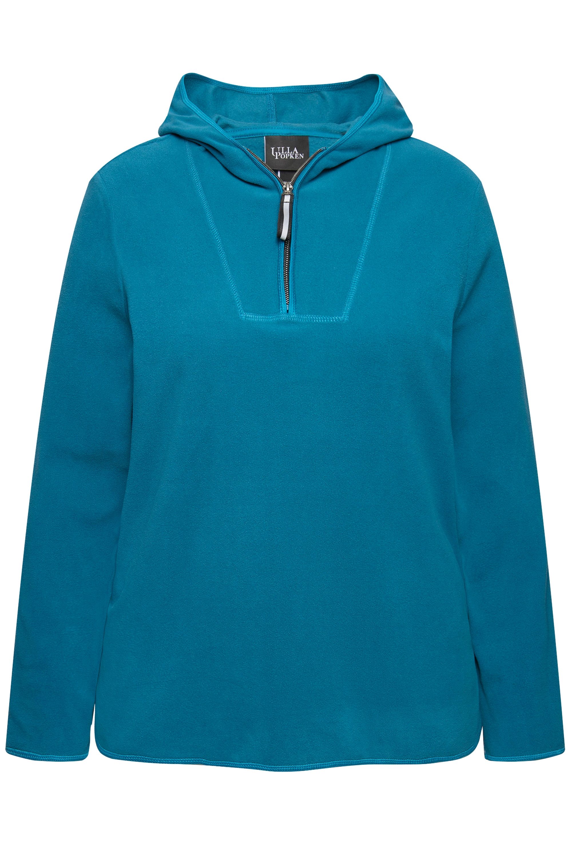 Ulla Popken Sweatshirt Fleece-Troyer kurz Oversized günstig online kaufen
