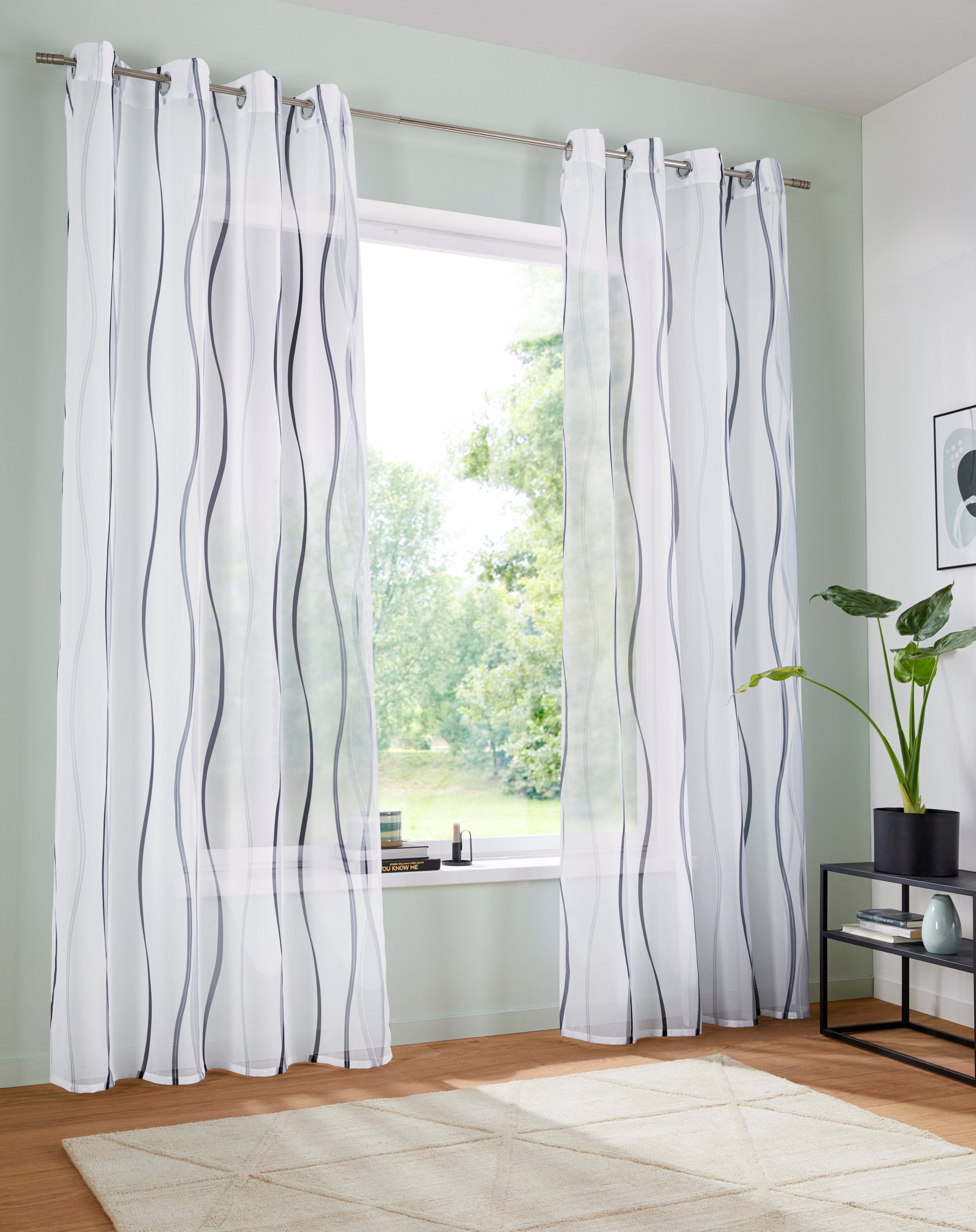 my home Gardine Dimona, Ösen (2 günstig online kaufen