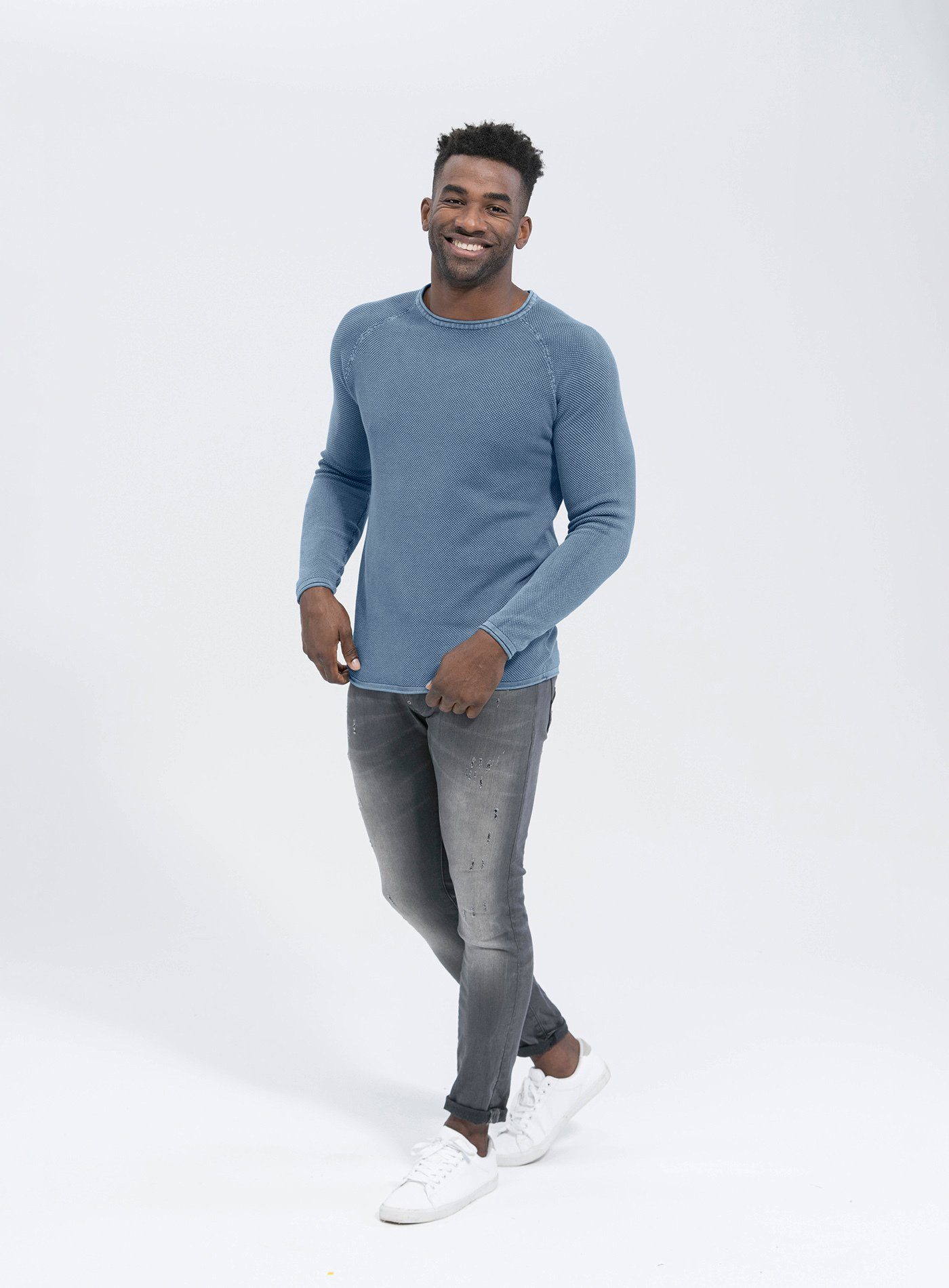 Key Largo Rundhalspullover MST THOMAS round neck (1-tlg) günstig online kaufen