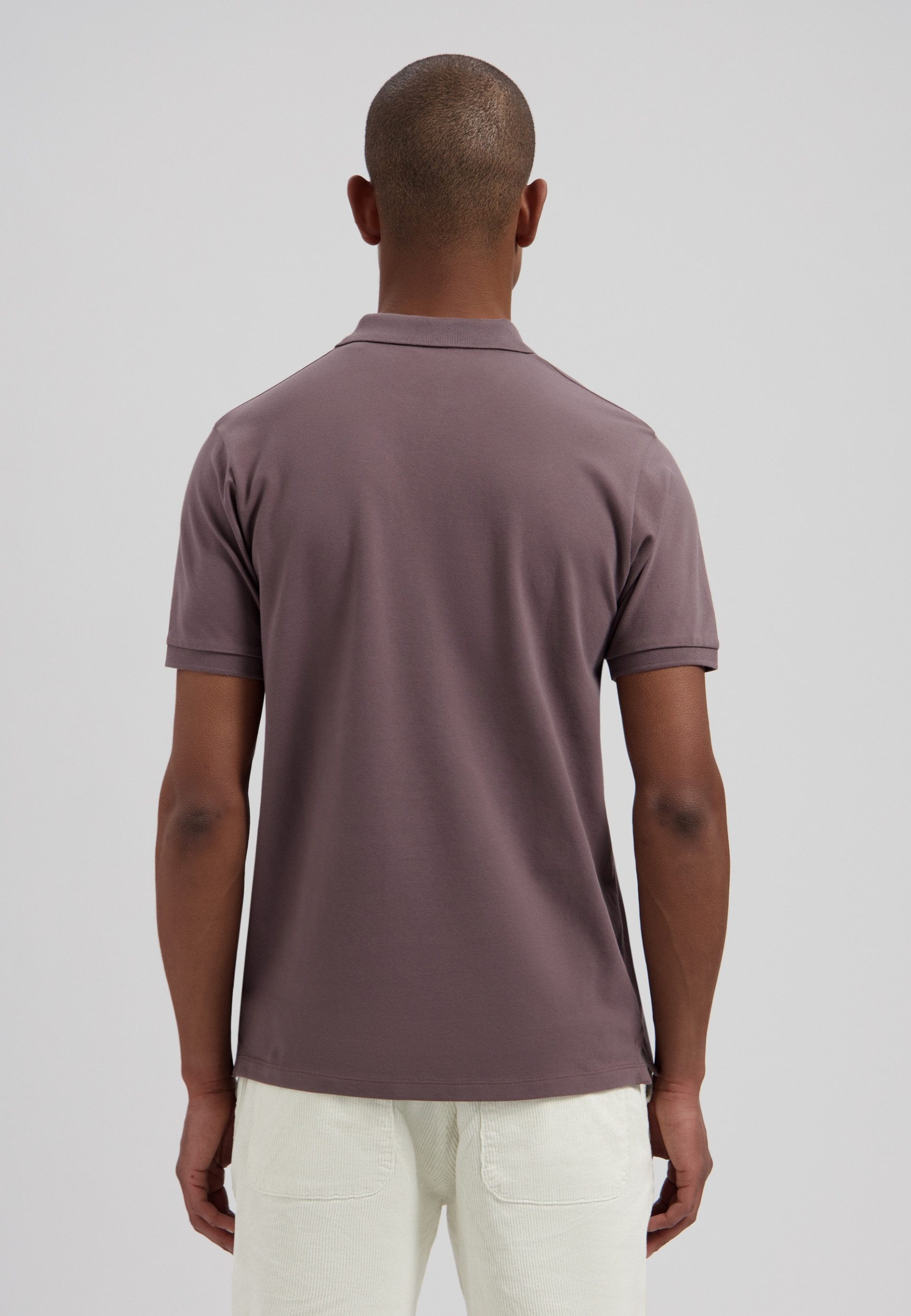 Dstrezzed T-Shirt Bowie V-Neck Polo Purple Grey