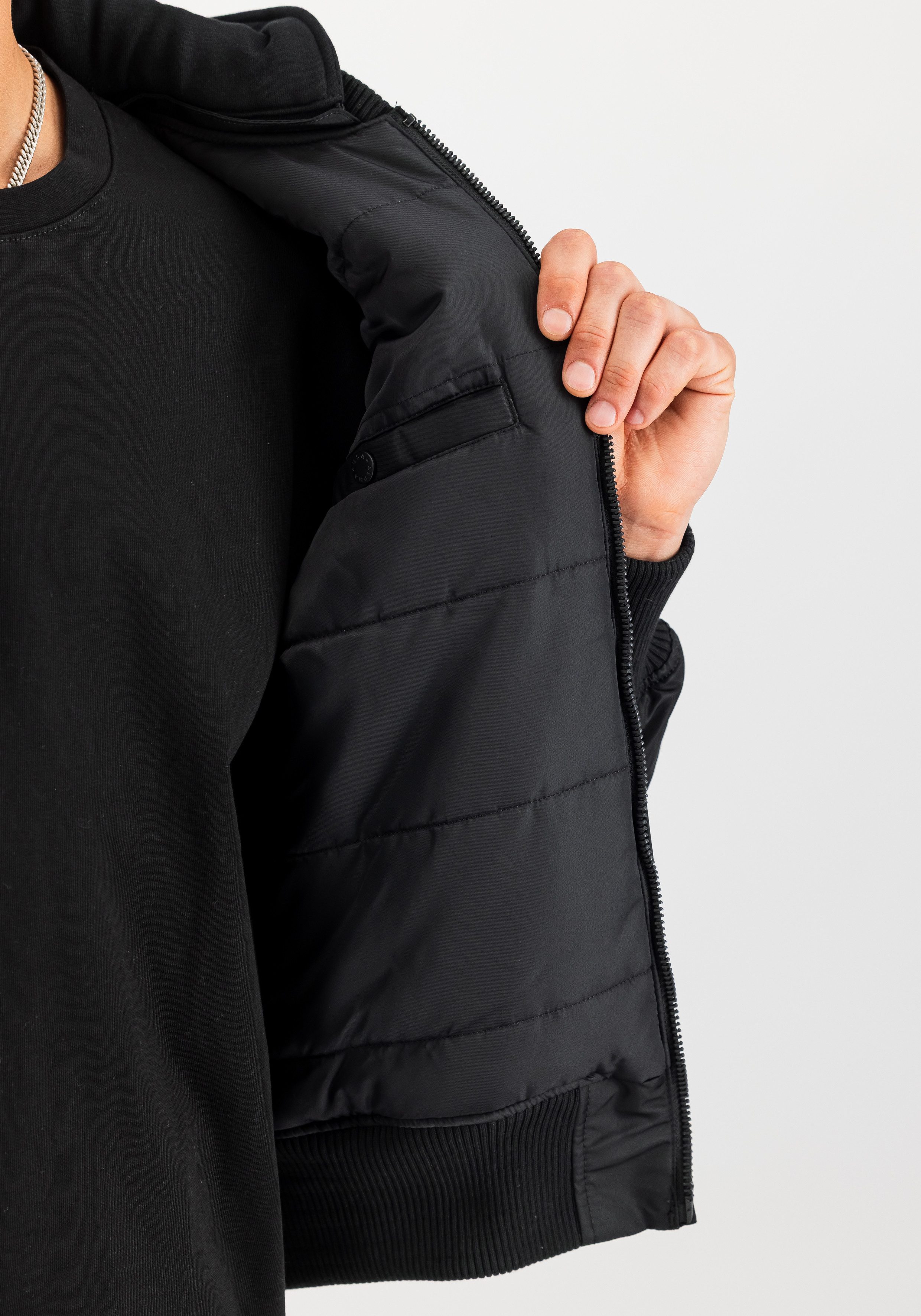 Alpha Industries Bomberjacke MA-1 ZH Back Print Kunstfaser, slim fit – Bild 4 von 5