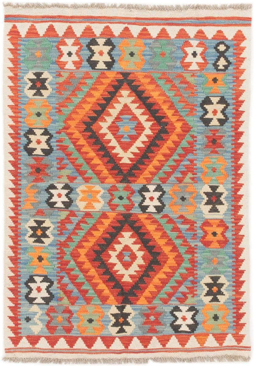 Orientteppich Kelim Afghan 76x112 Handgewebter Orientteppich, Nain Trading, rechteckig, Höhe: 3 mm