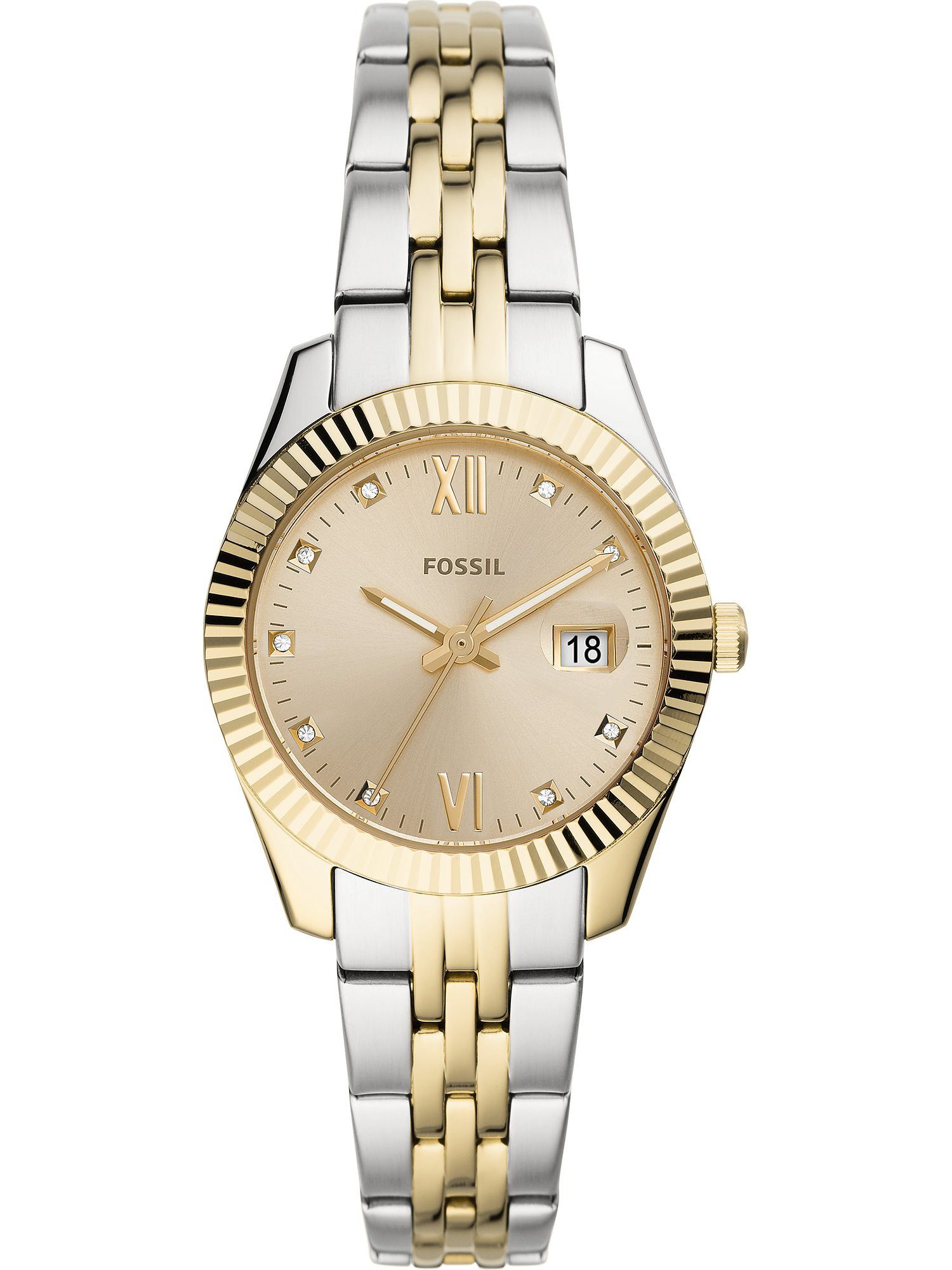 Fossil Quarzuhr Fossil Damen-Uhren Analog Quarz günstig online kaufen