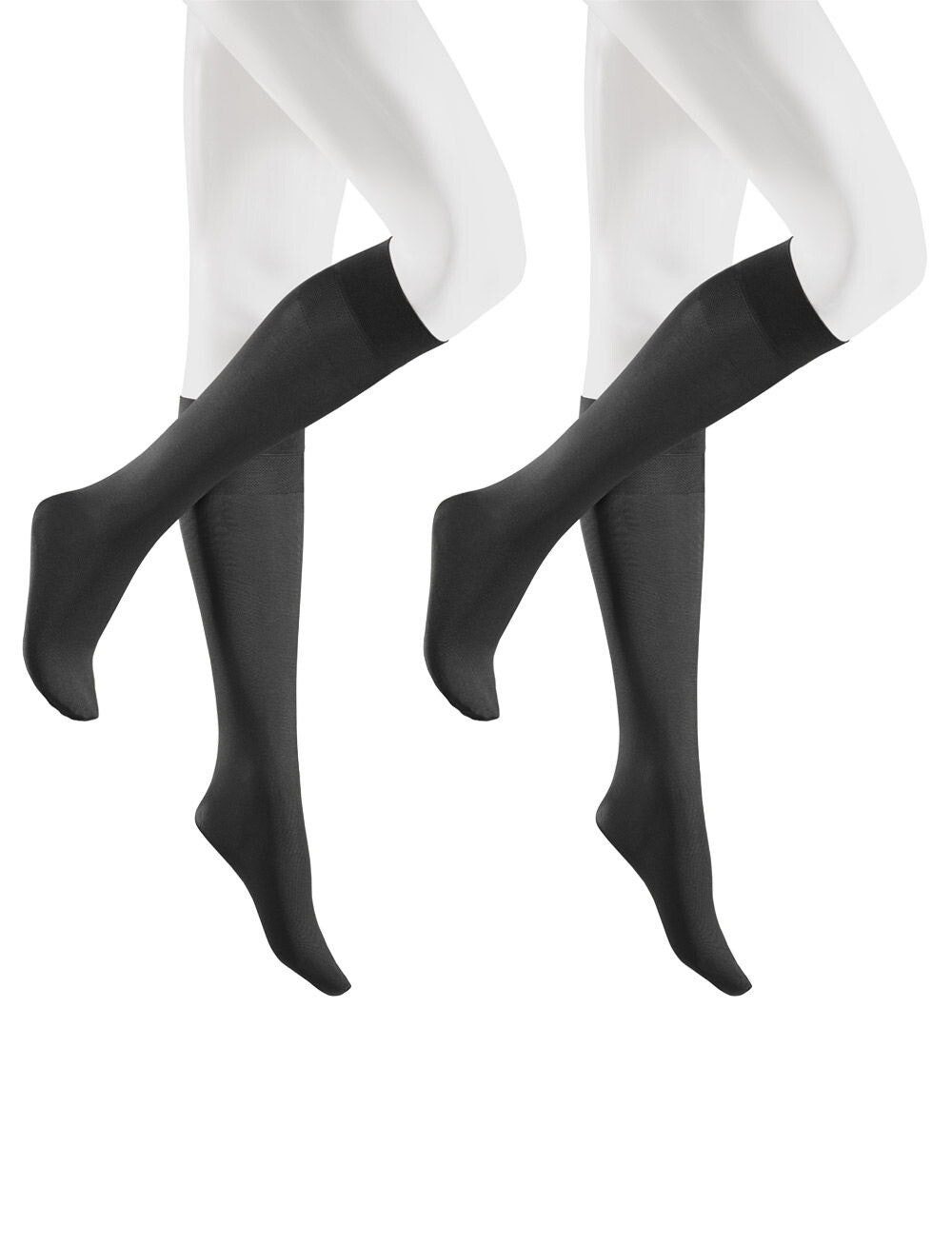 Hudson Kniestrümpfe SIMPLY 40 2-PACK (2er Pack) Semi-blickdicht und matt