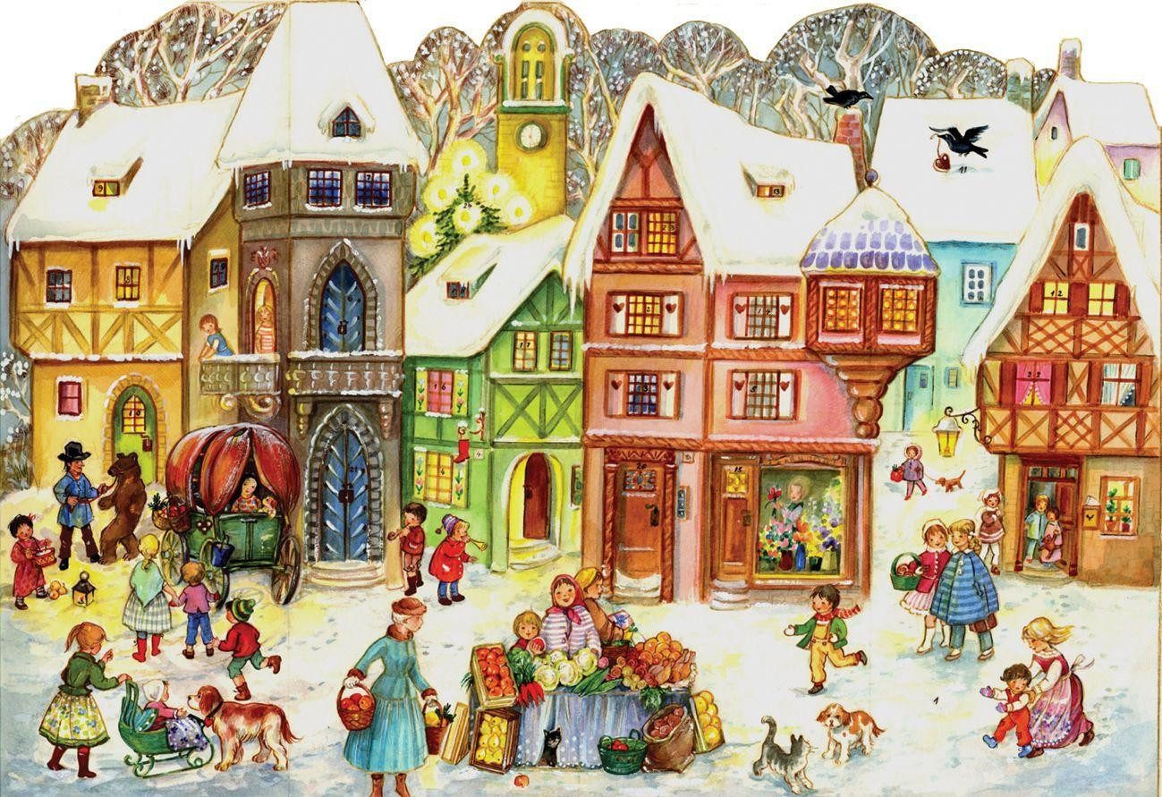Richard Sellmer Verlag Adventskalender Adventskalender "Auf dem Marktplatz"