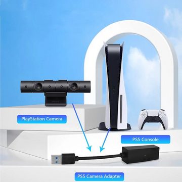 Tadow PS5 VR Adapterkabel, PS4 Kamera Adapter für PS VR PlayStation 5-Controller (auf der PS5 Konsolen, Playstation 5 Konverter)