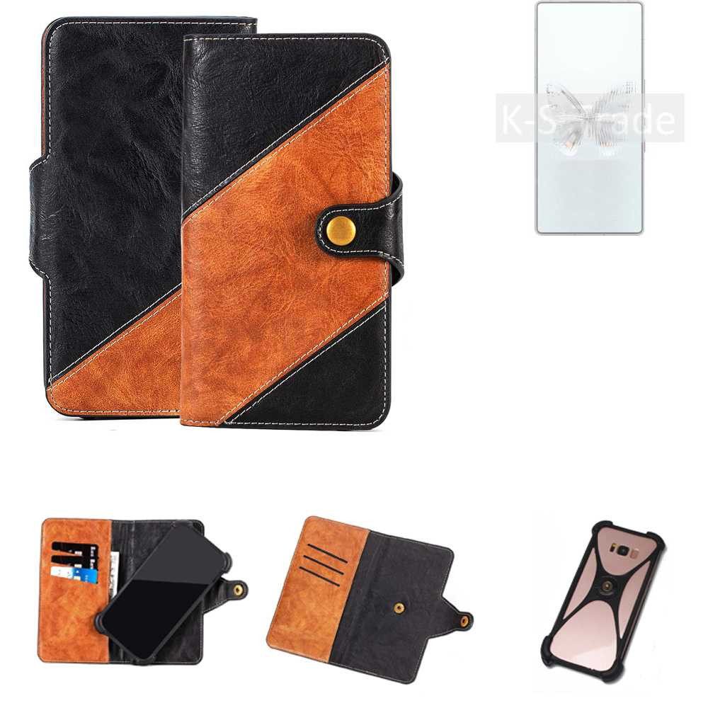 K-S-Trade Handyhülle für REDMAGIC 10 Pro, Handyhülle Schutzhülle Bookstyle Case Wallet-Case Handy Cover