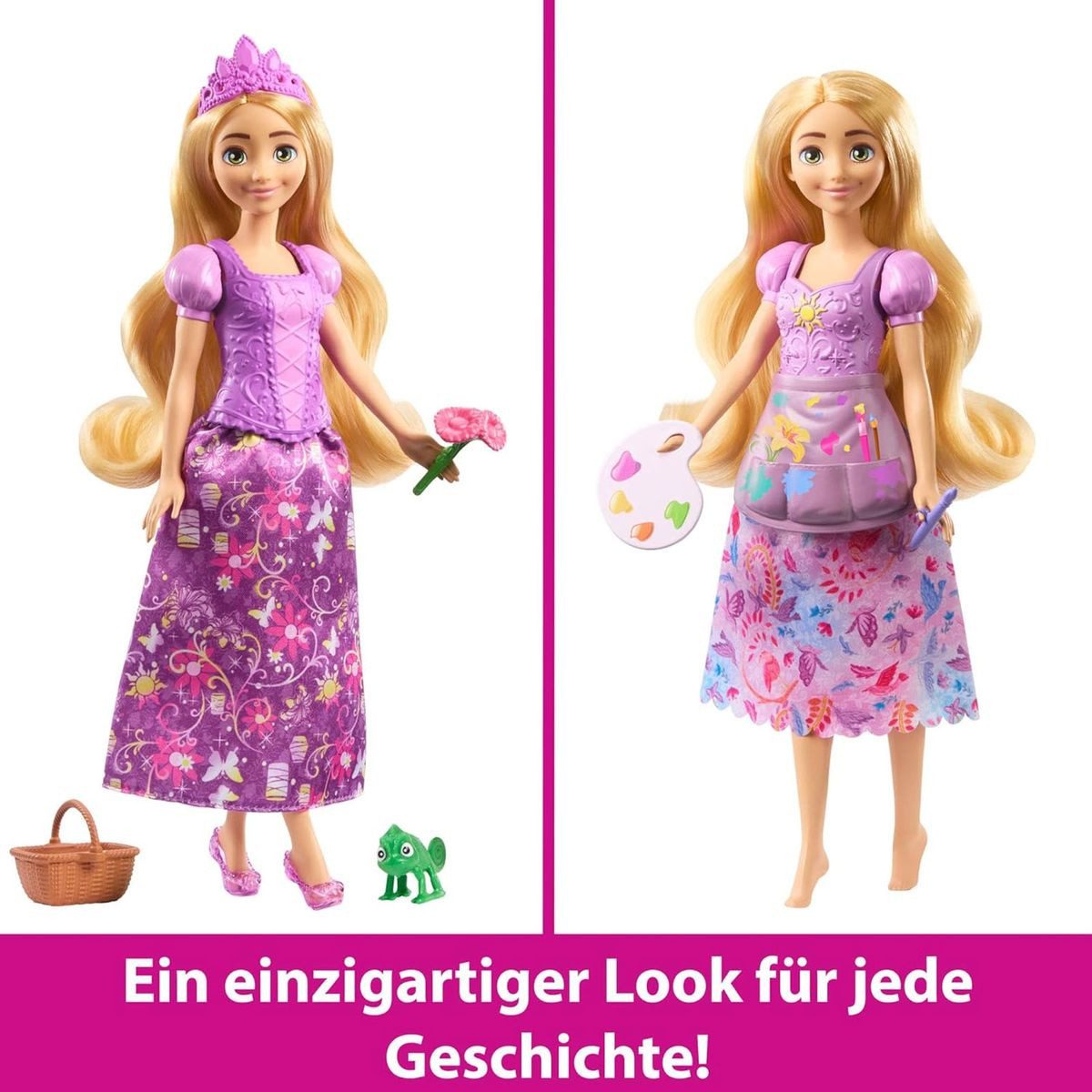 Mattel® Stehpuppe Mattel JBG09 - Disney Princess - Raounzel 2-in-1 Geschichten