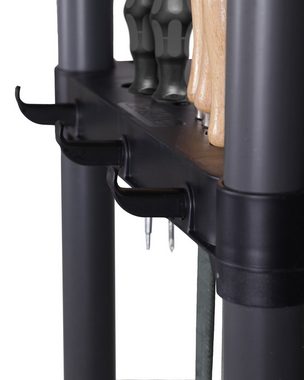 ONDIS24 Schwerlastregal Kunststoffregal Worker aus PVC, 5 variable Fachböden, mit Werkzeughaltern