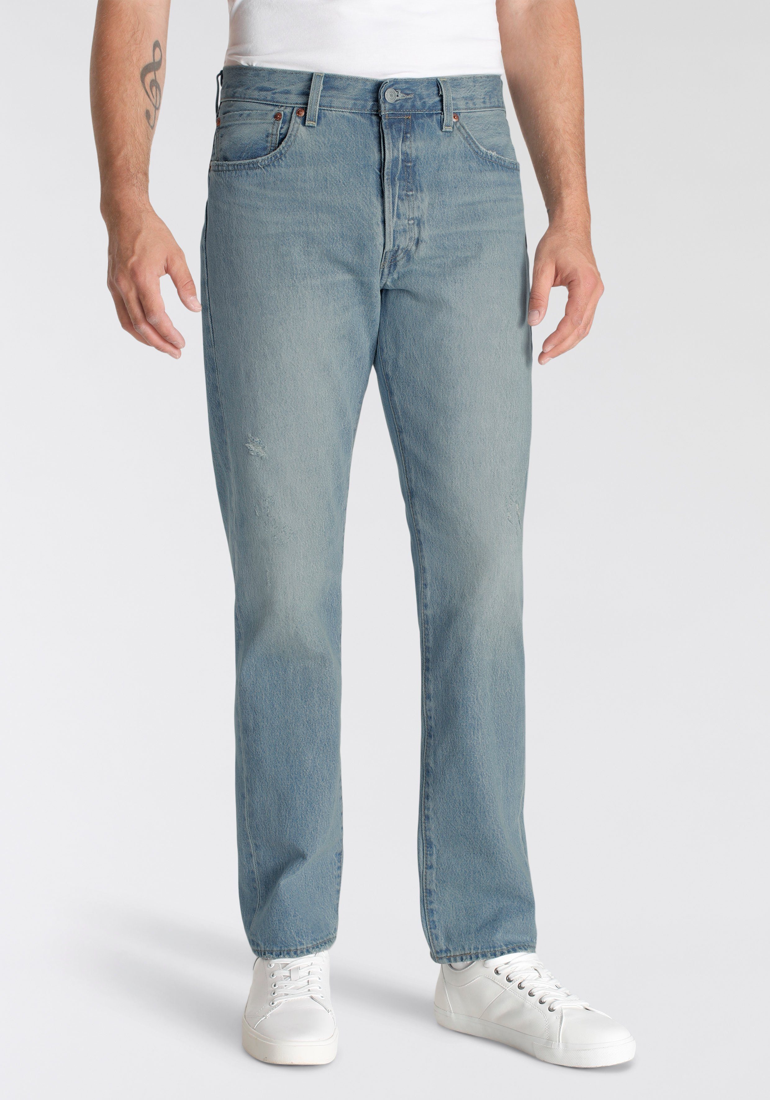 501® indigo 5-Pocket-Jeans Levi's® light Style im 54er Vintage Jeans worn in