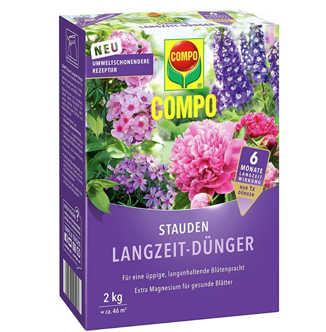 Pflanzendünger COMPO Stauden Langzeitdünger, 2 Kg