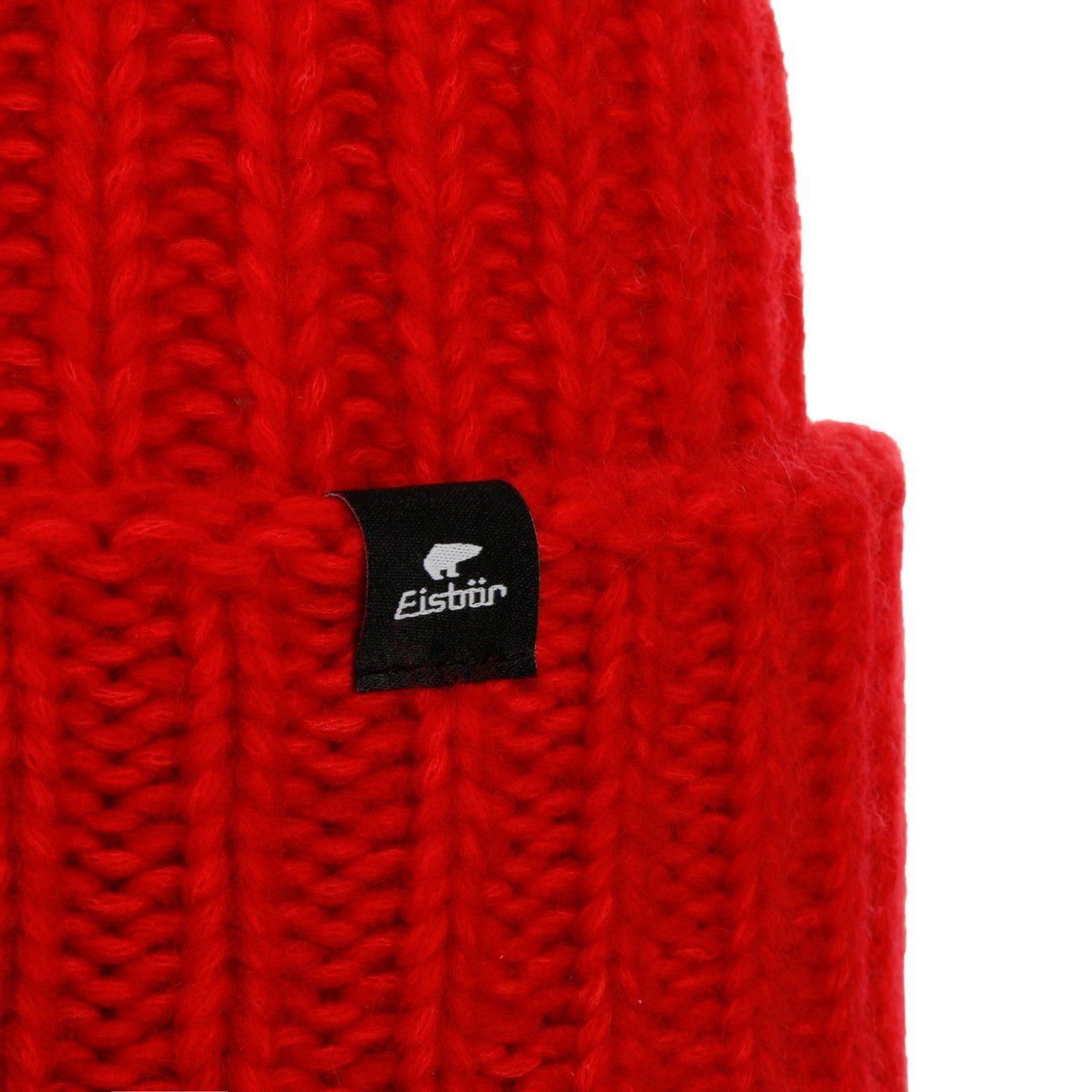 Eisbär Beanie (1-St) Wollmütze mit Umschlag, Made in Austria