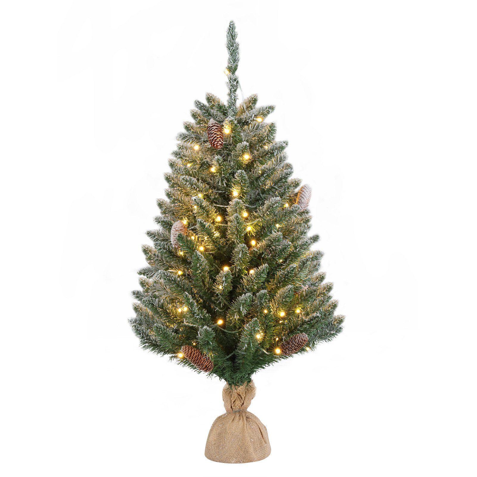 FCH Künstlicher Weihnachtsbaum, 90 cm großer künstlicher PVC-Weihnachtsbaum, Weihnachtsdekoration