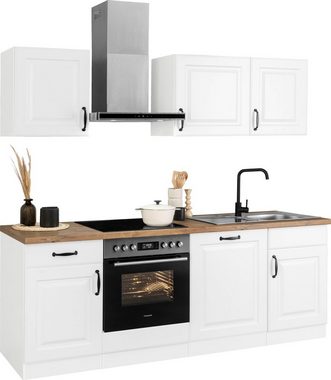 wiho Küchen Küchenzeile Erla, mit Hanseatic-E-Geräten, Breite 220 cm, extra kurze Lieferzeit