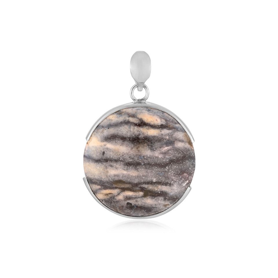 Cavill Anhänger Set Indonesischer Batik-Jaspis 925 Silber Anhänger, 46 ct (1-tlg)