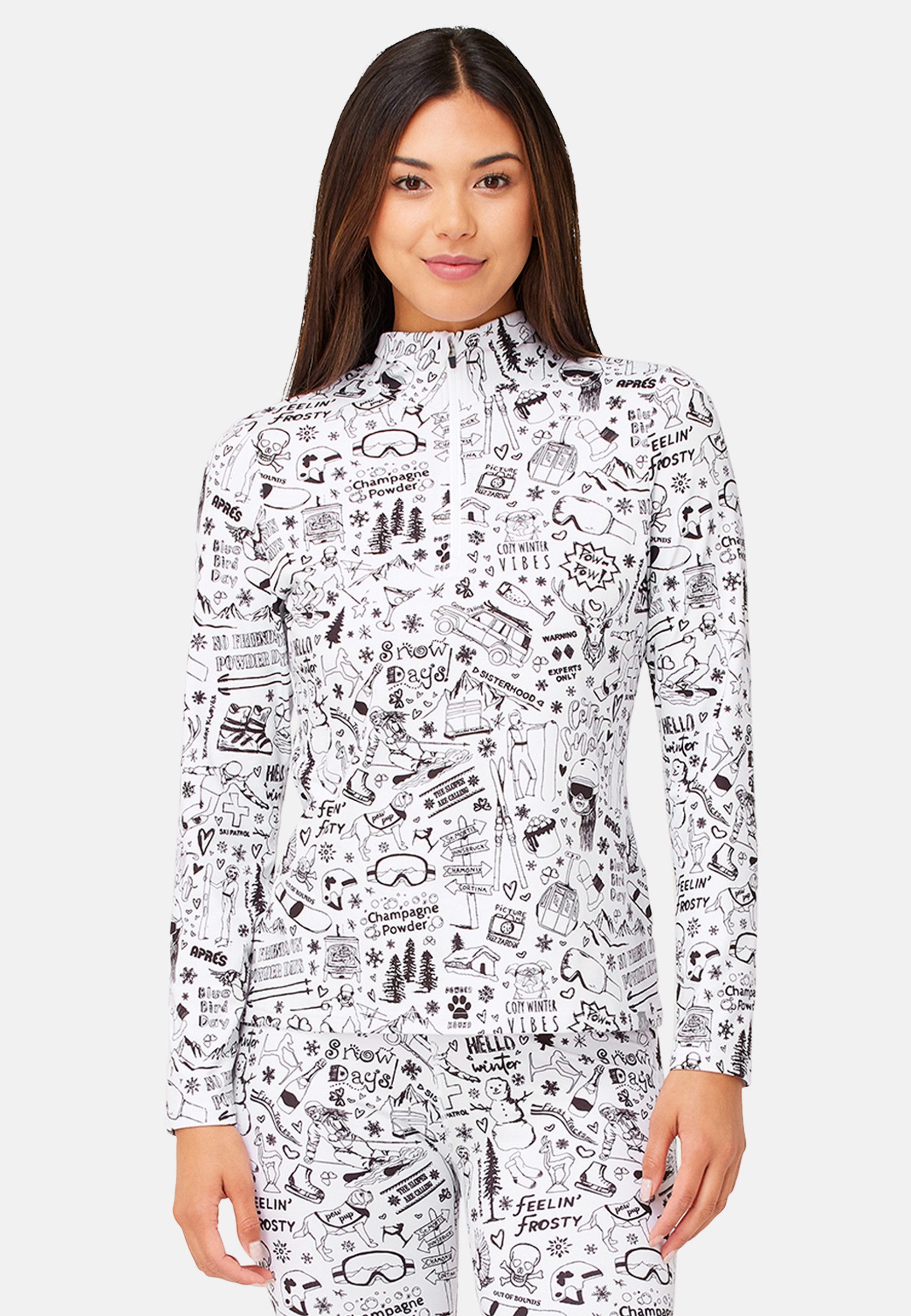 Krimson Klover Langarmshirt Graffiti Top (1-tlg)