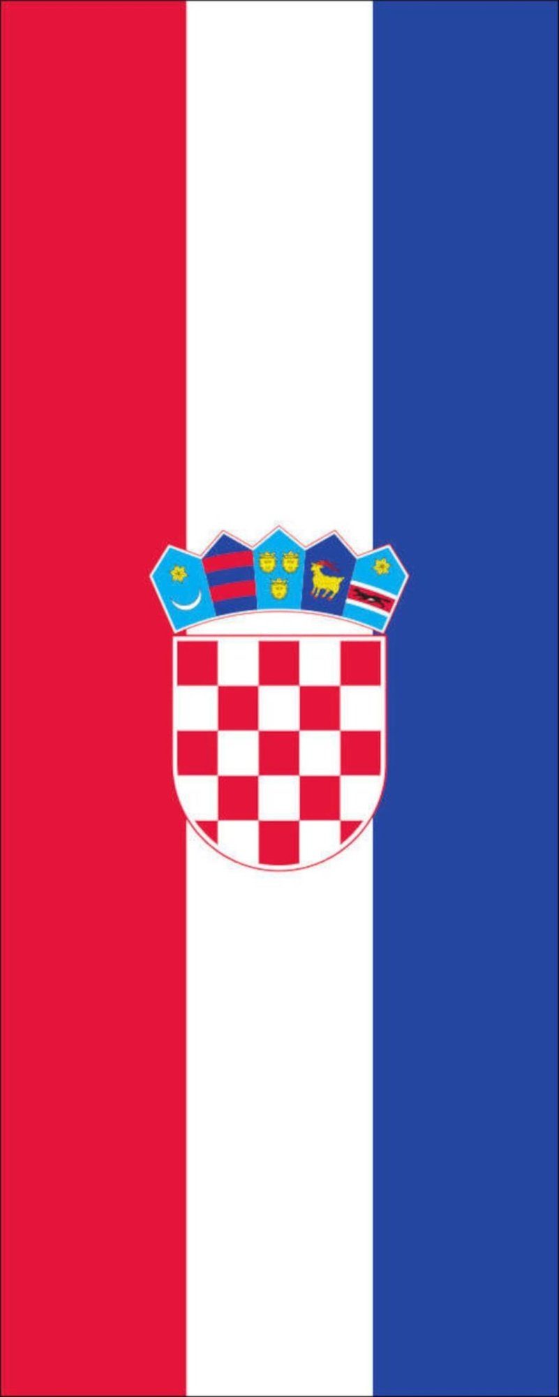 flaggenmeer Flagge Flagge Kroatien 110 g/m² Hochformat | Fahnen