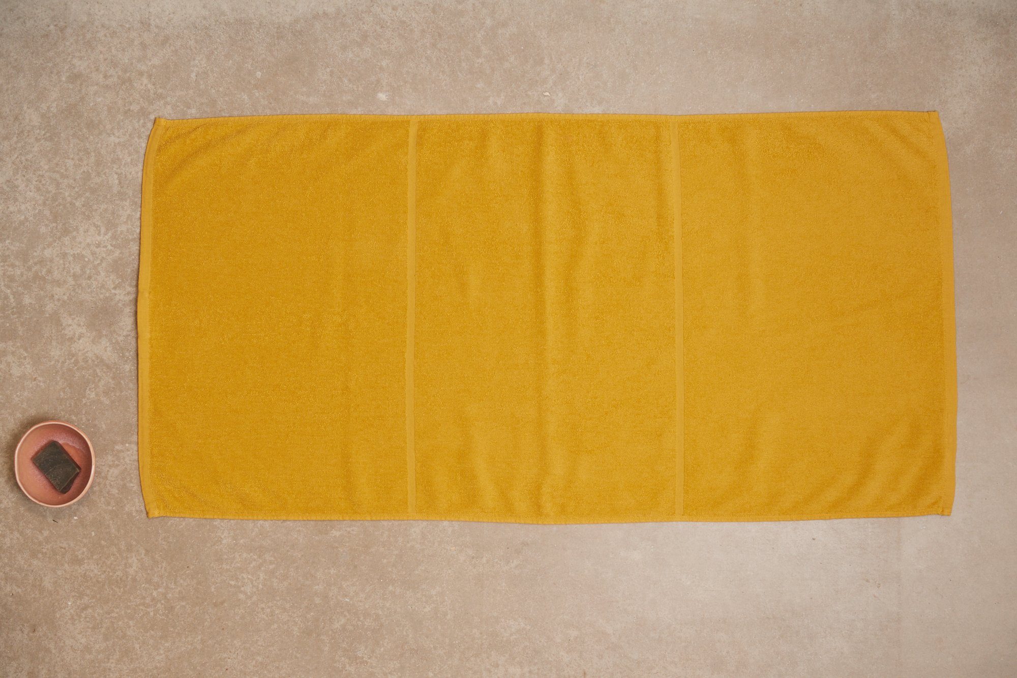 lavie Handtücher Tilda, Handtücher aus 100% Bio-Baumwolle senf