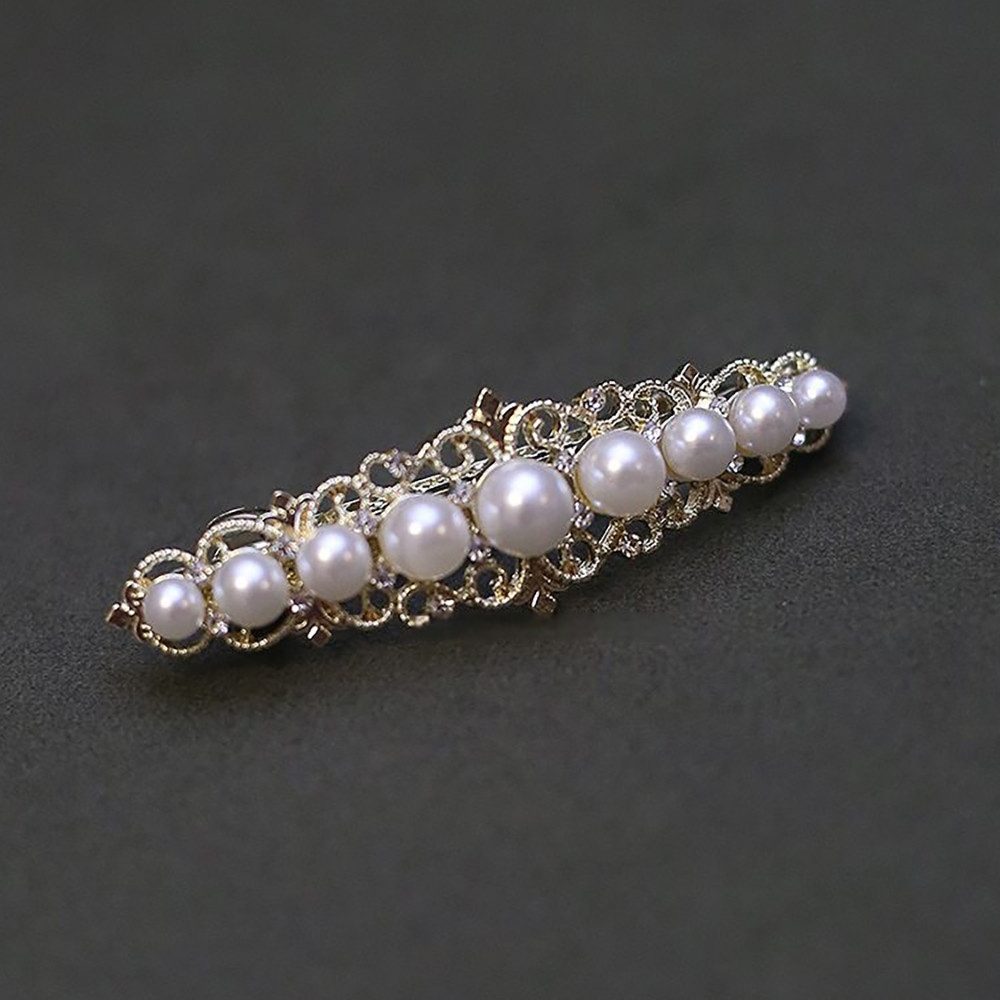 The Beauty House Haarspange Haarklammer Haarkamm Haarschmuck mit Zirkonia und Perlen