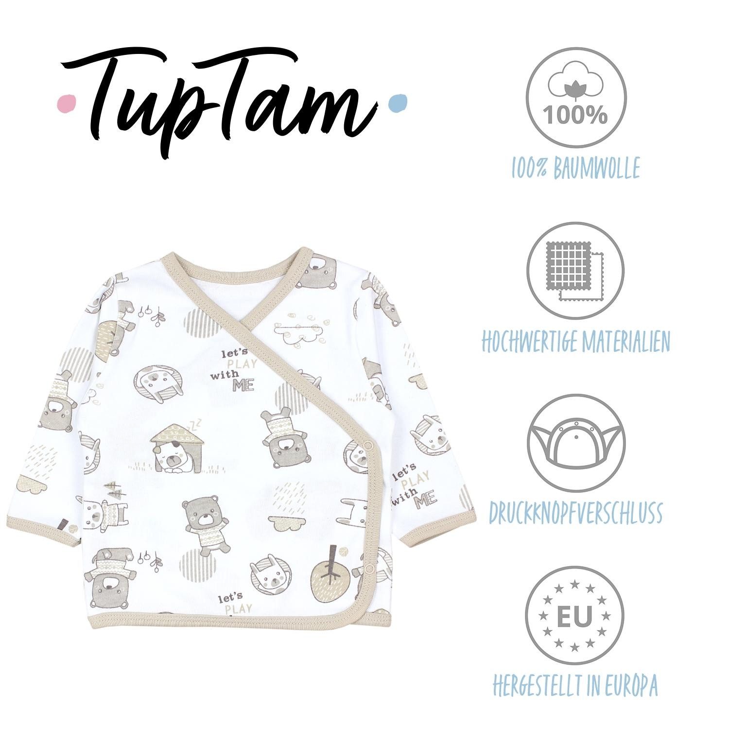 TupTam Wickelshirt TupTam Baby Jungen Langarm Wickelshirt Baumwolle 5er Set