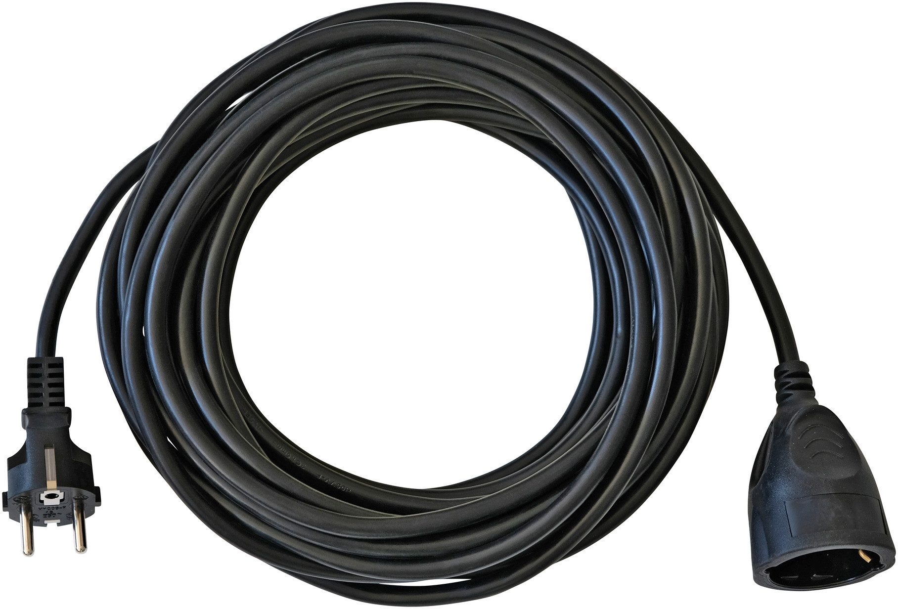 Brennenstuhl Verlängerungskabel mit Schutzkontakt-Stecker & Kupplung Verlängerungskabel, (1000 cm)