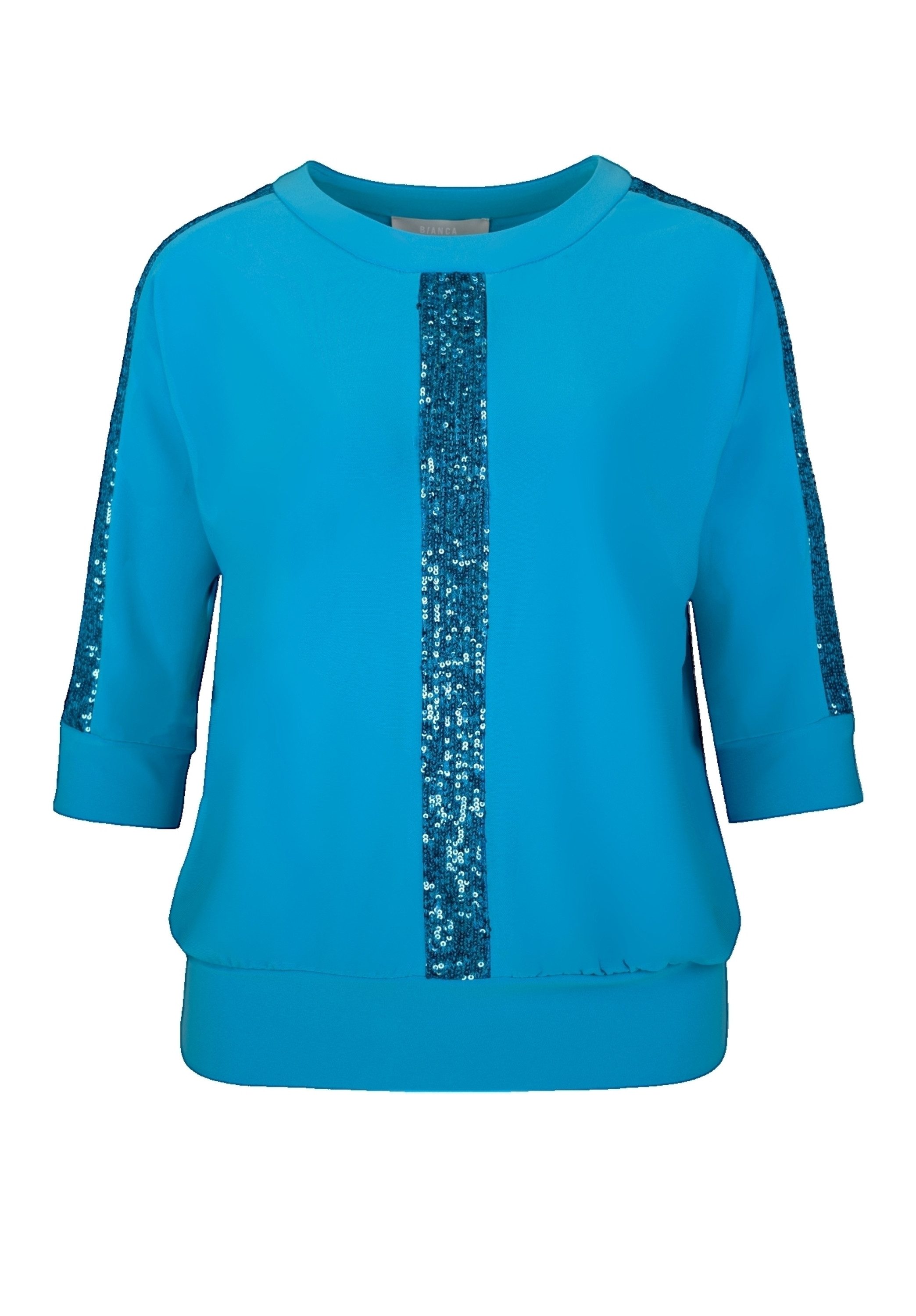 bianca Blusenshirt JULIE mit Pailletten-Details und Rundhalsausschnitt günstig online kaufen
