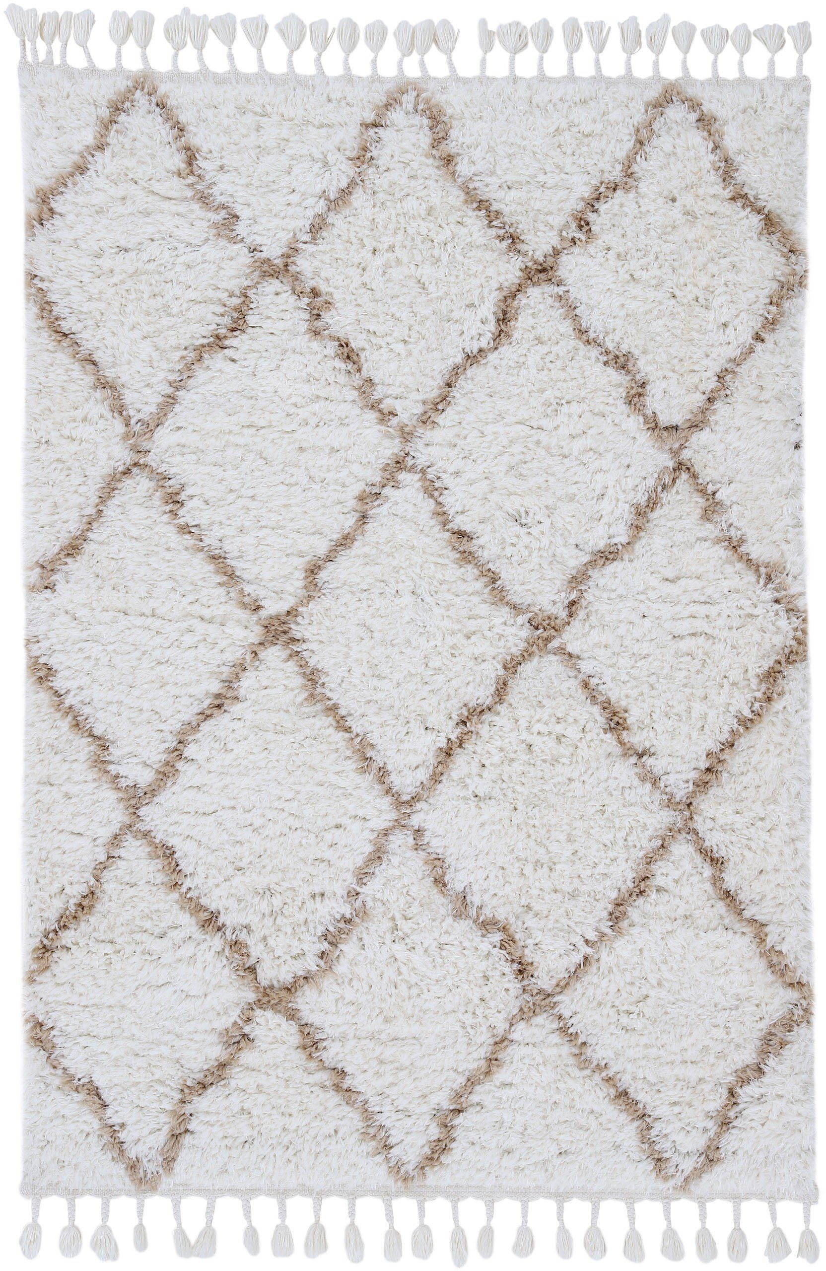 carpetfine Hochflor-Teppich »Eddy«, rechteckig, 30 mm Höhe, Shaggy, auch al günstig online kaufen