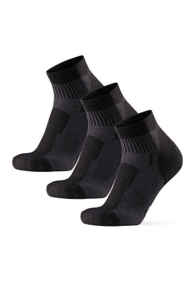 DANISH ENDURANCE Basicsocken Merino Hiking Low-Cut Socks (Packung, 3-Paar) Outdoor Aktivitäten, für Herren, Damen & Kinder