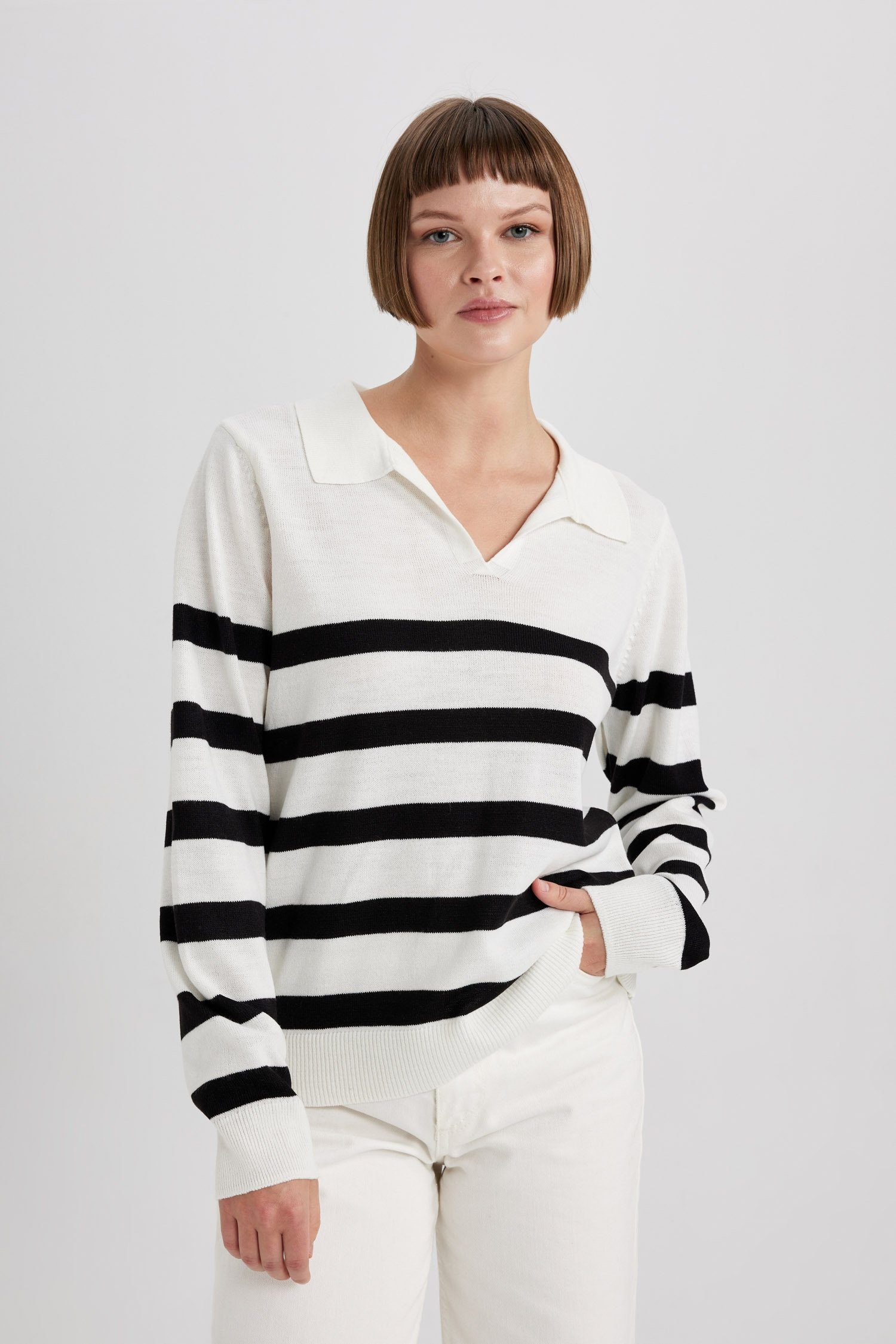 DeFacto Strickpullover Damen Strickpullover REGULAR FIT