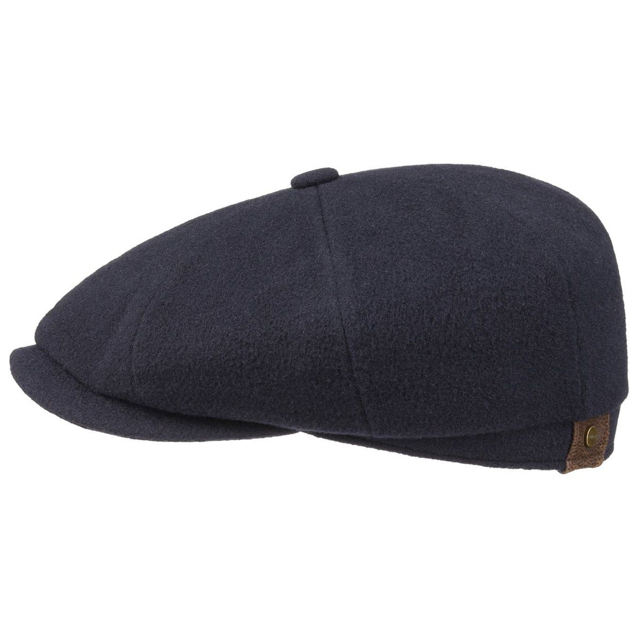 Stetson Flat Cap (1-St) Schirmmütze mit Schirm blau