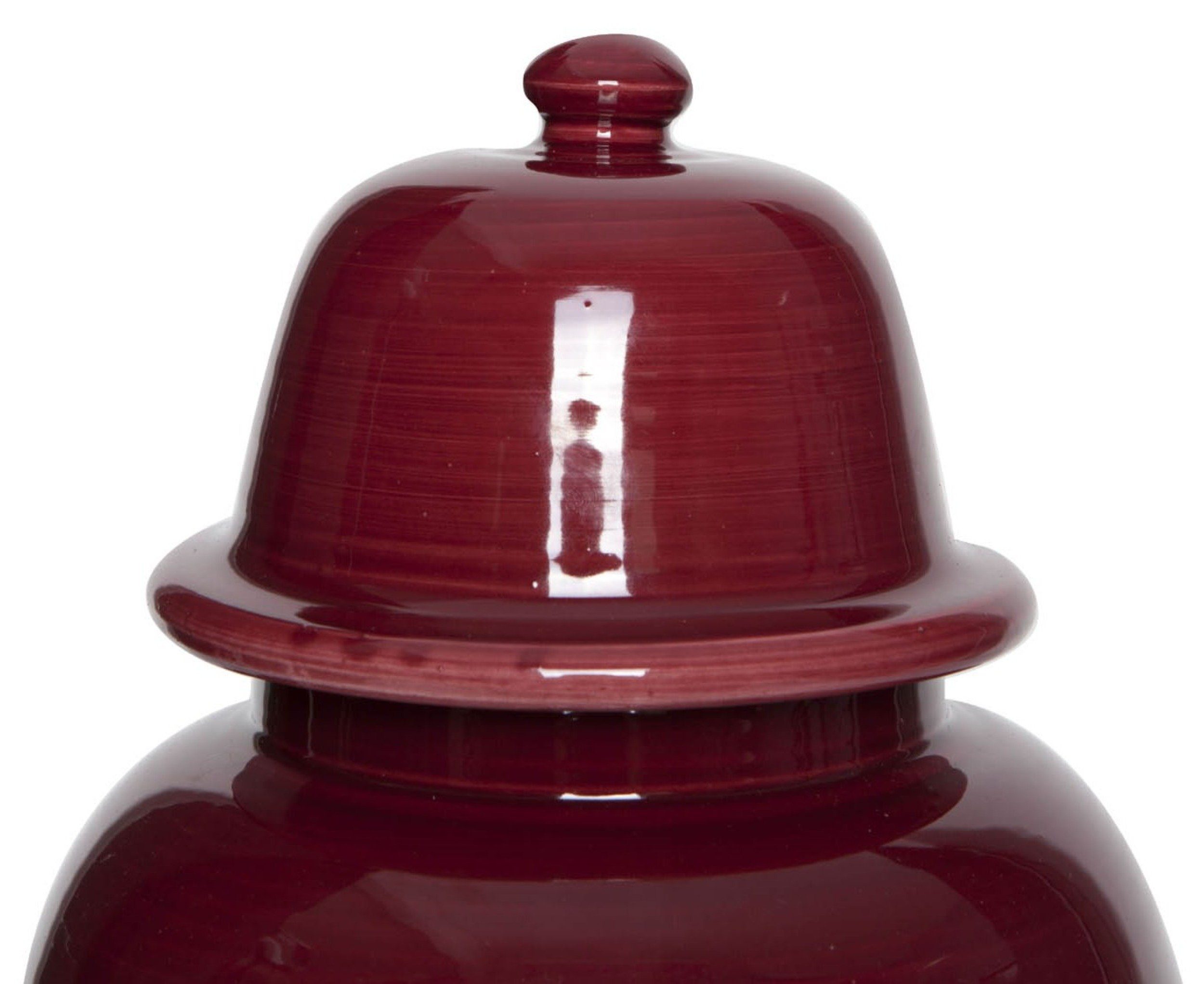 Signature Home Collection Dekovase (1 Stück, 1 St., 1 Keramikvase mit Deckel), Handgefertigte Keramik aus Italien