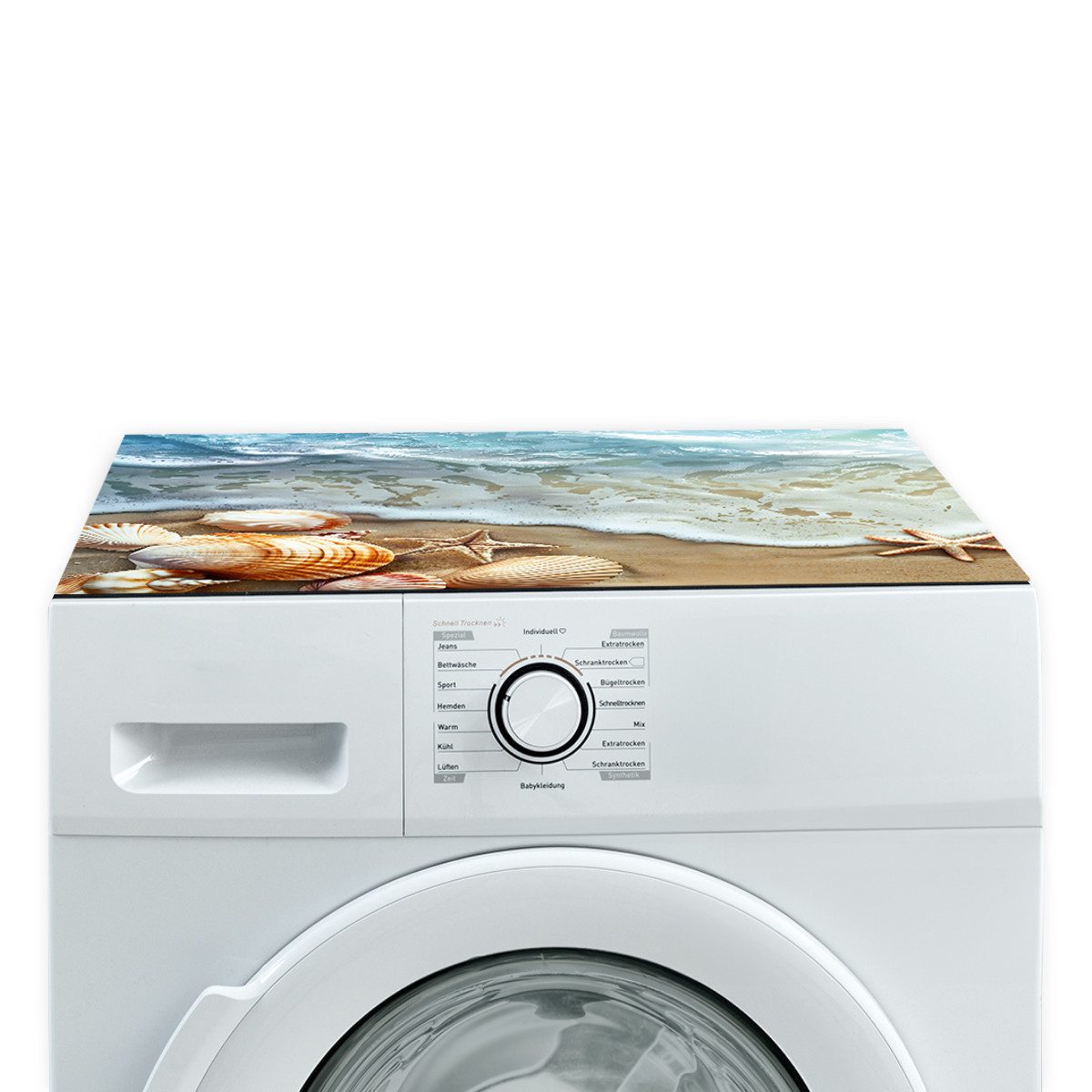 Tabletop Antirutschmatte Waschmaschinenauflage Maritim Textil-Finish waschbar, 1-St., Rutschfeste Gummi Unterlage als Trockner Waschmaschinen-Abdeckung