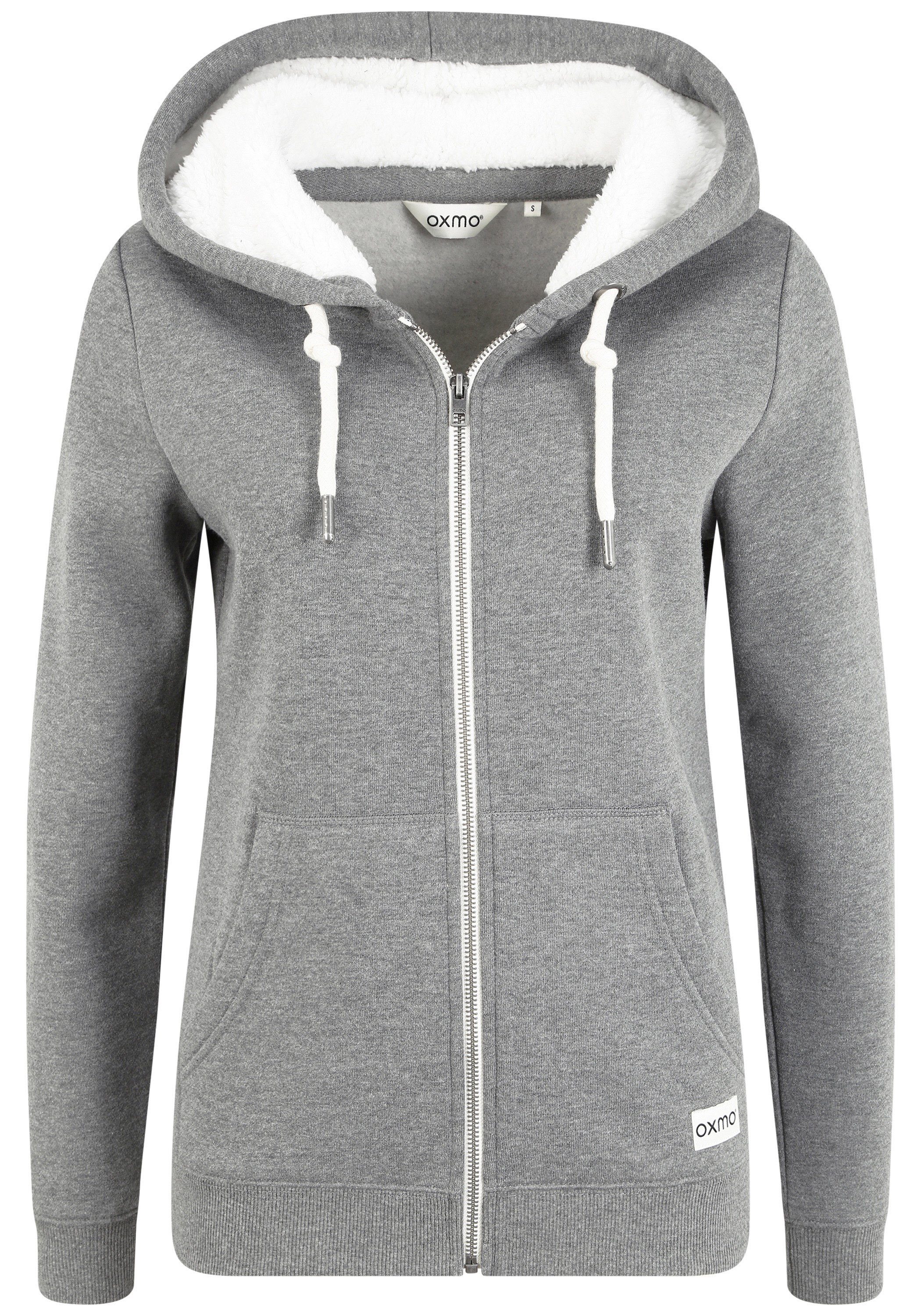 (1840051) OXMO Kapuzensweatjacke Melange Grey OXBinja