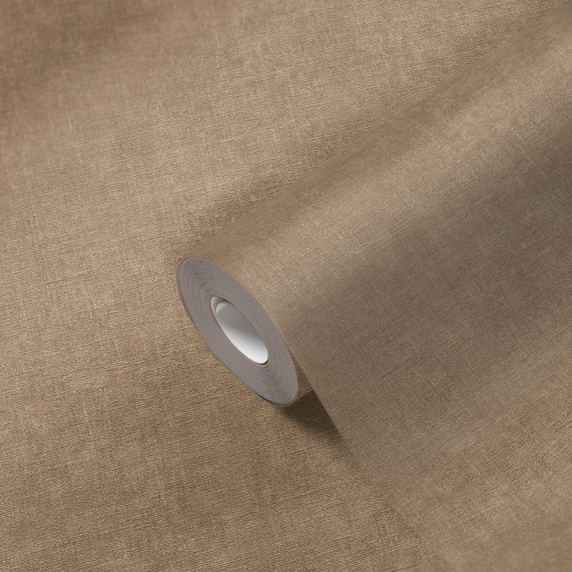 living walls Vliestapete Smart Surfaces einfarbige Tapete Unitapete Struktur-Optik Landhaus, strukturiert, matt, (1 St), Vliestapete Textil-Optik für Schlafzimm – Bild 3 von 5