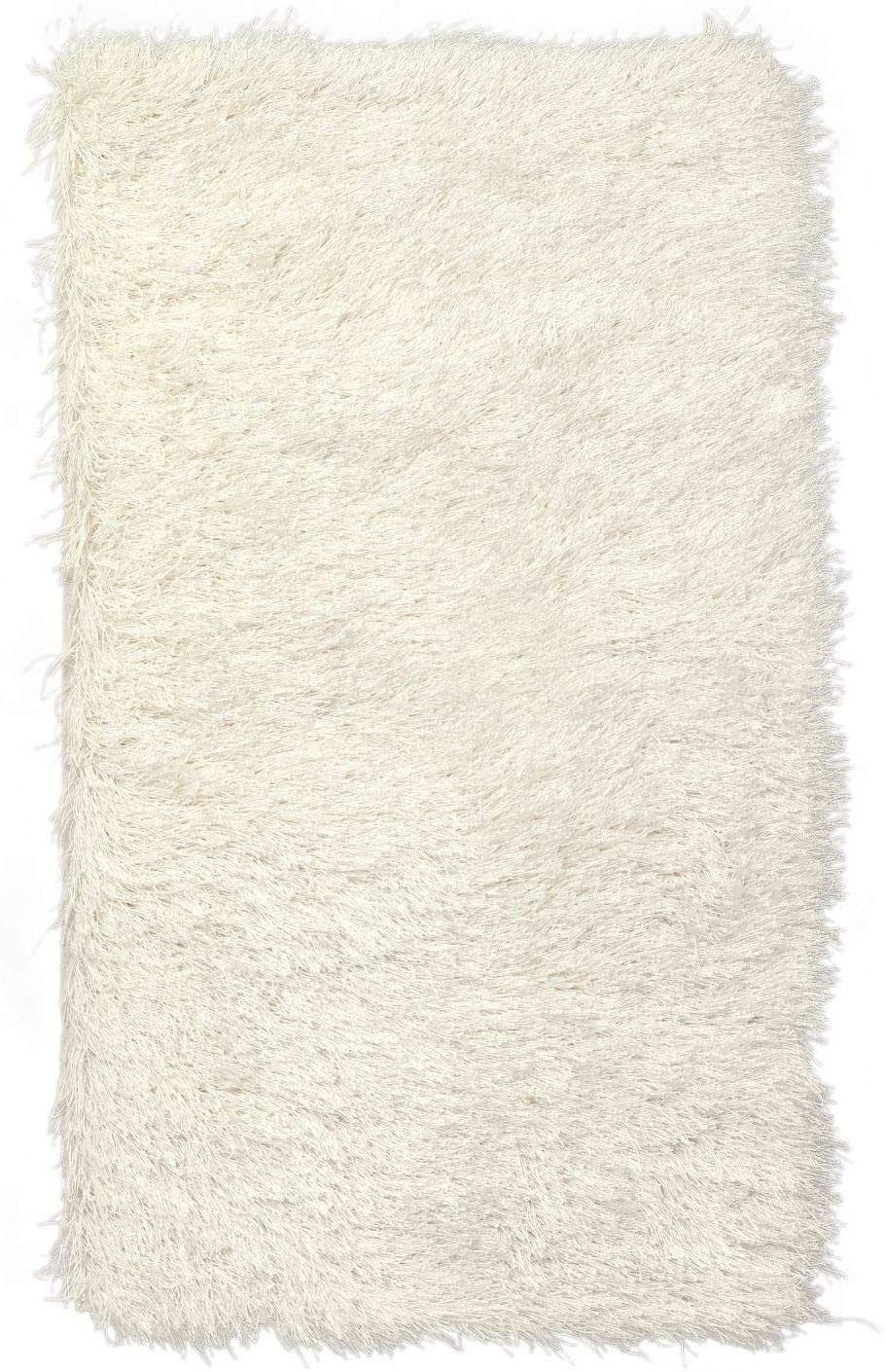 Peyer Syntex Teppich Teppich modern Design, weiß, Rechteckig, Höhe: 60 mm, Shaggy Hochflor