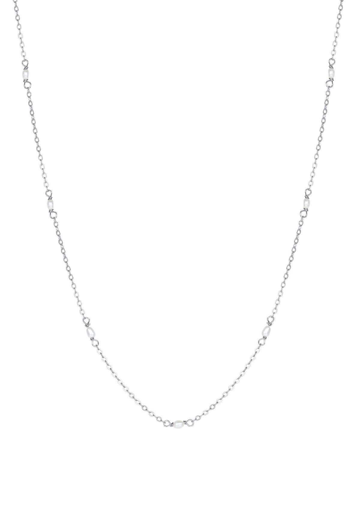 Hey Happiness Charm-Kette Damen Perlen weiß, günstig online kaufen