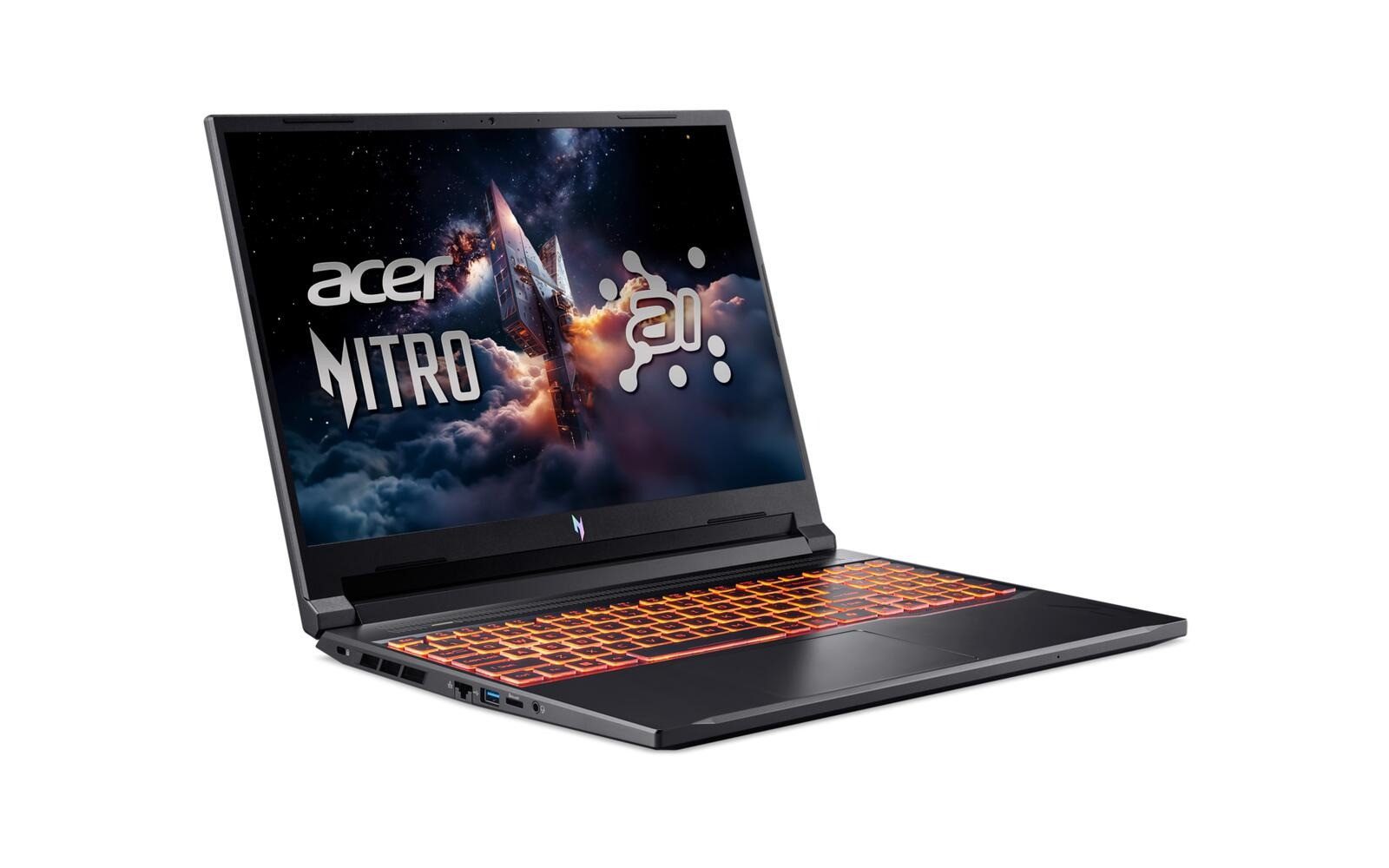 Acer Nitro V16 Gaming Laptop Ryzen 7 5,1 GHz RTX 5070 16GB Gaming-Notebook (40,6 cm/16 Zoll, AMD Ryzen 7 260, GeForce RTX 5070, 16 GB, 1000 GB SSD, 180 Hz, USB 4.0, RJ45 LAN)