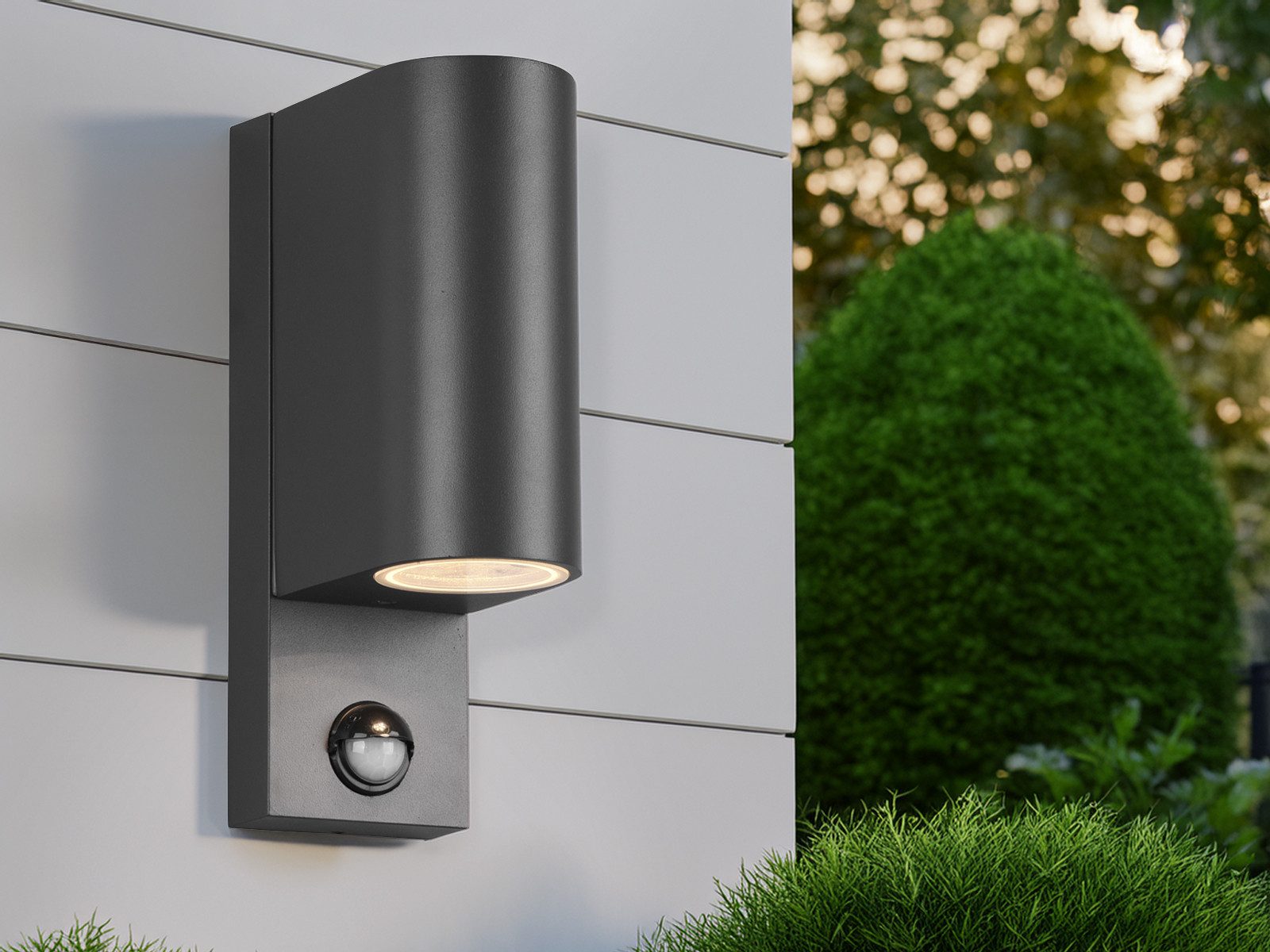 meineWunschleuchte Außen-Wandleuchte, Bewegungsmelder, ohne Leuchtmittel, U günstig online kaufen