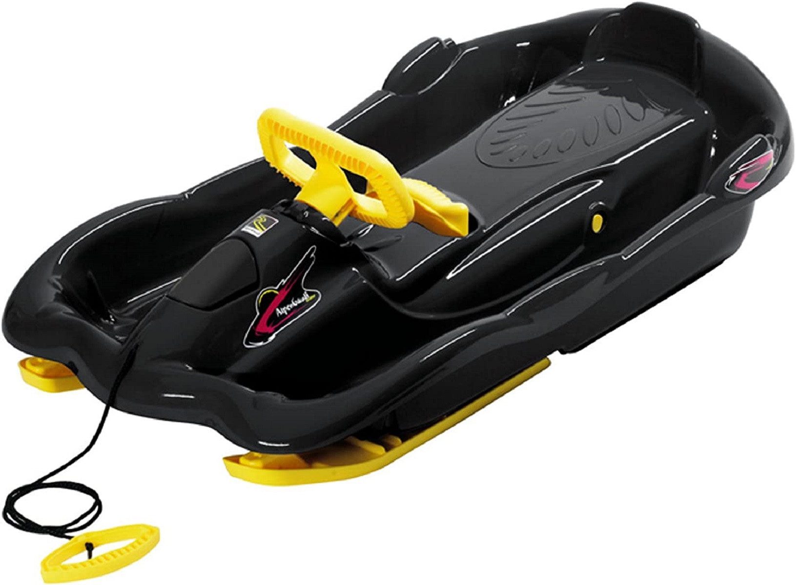 AlpenGaudi® Lenkschlitten AlpenSpace, schwarz