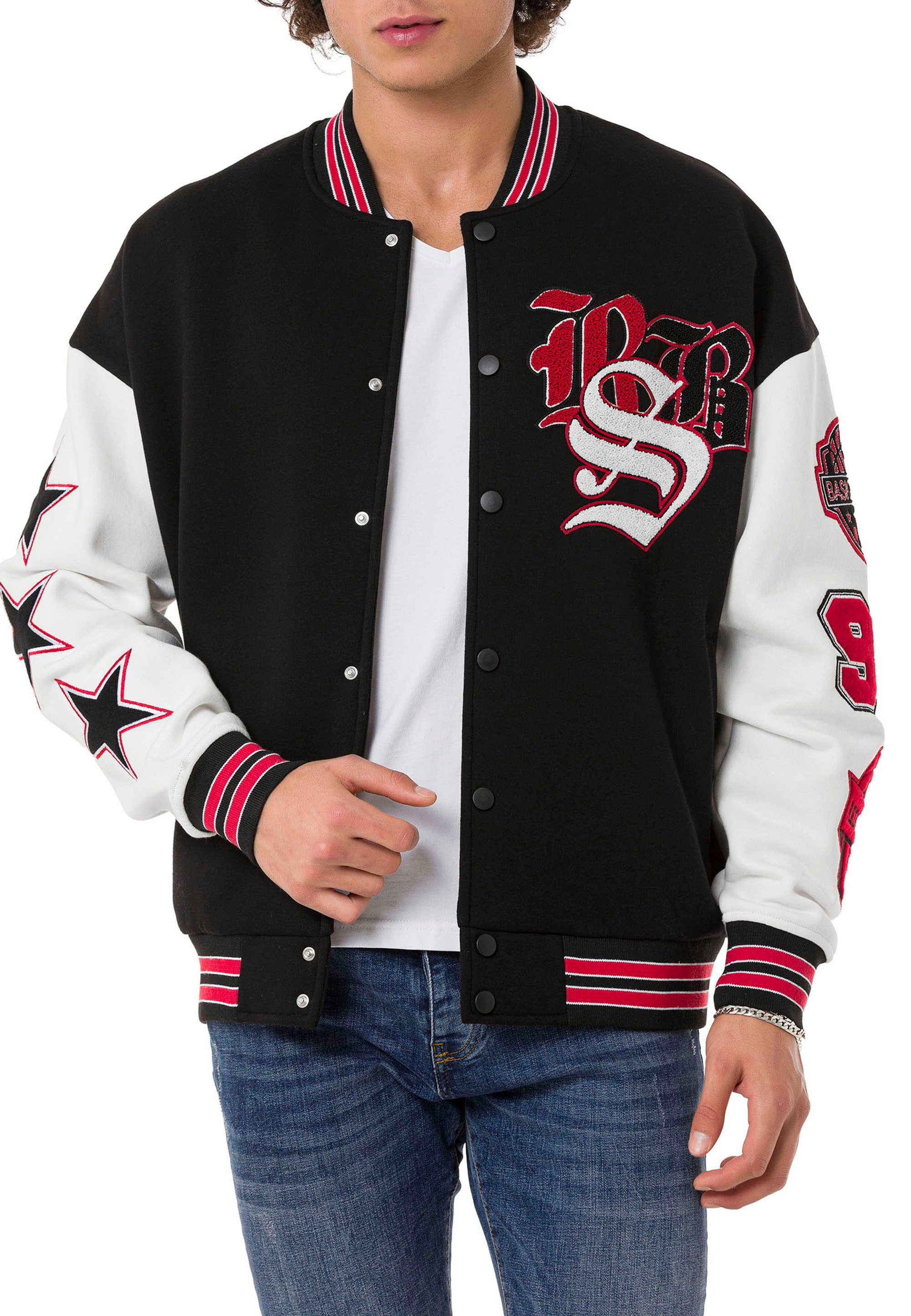 RedBridge Collegejacke im Retro-Look mit auffälligen Kontrastfarben günstig online kaufen