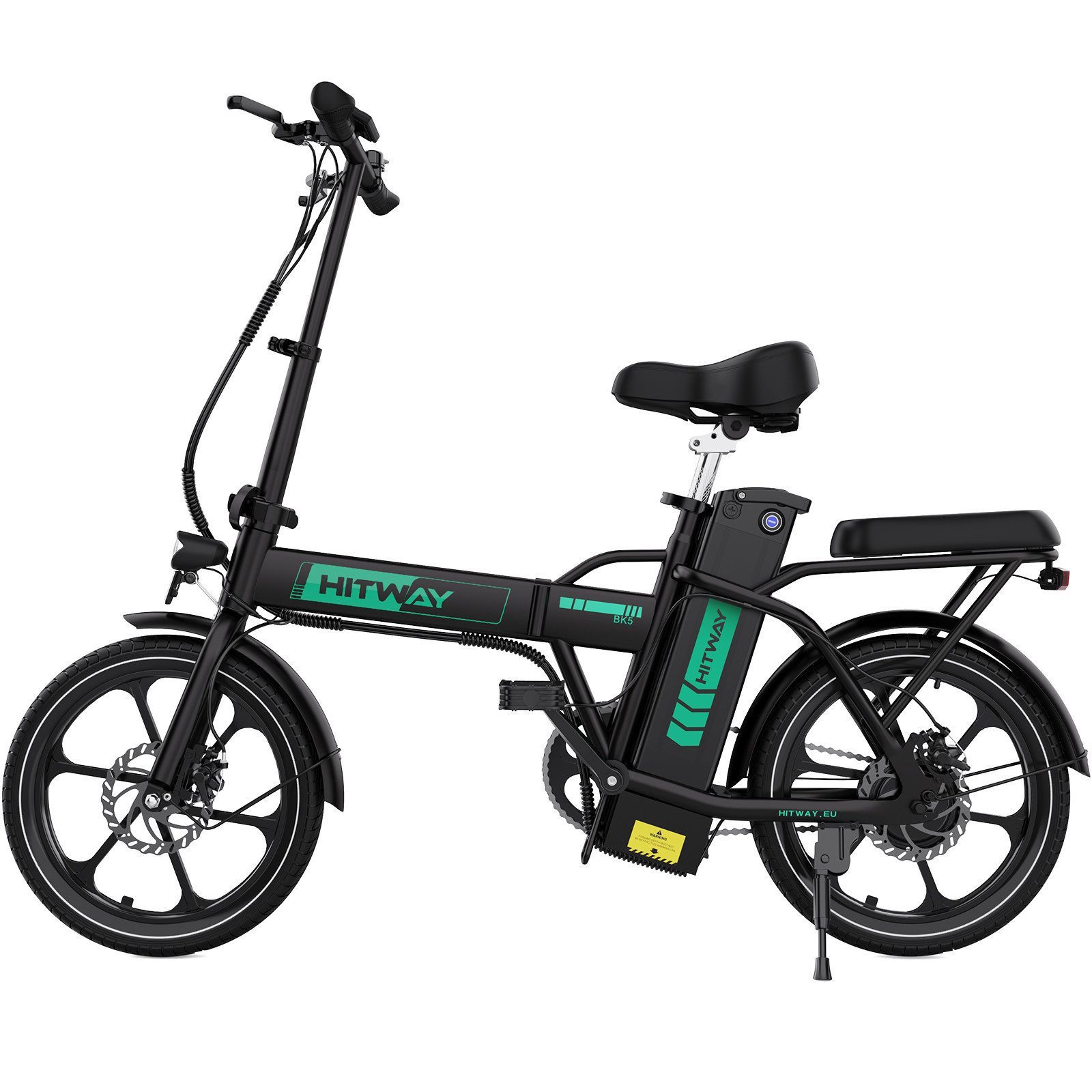 E-Bike Faltrad 16 zoll Elektrofahrrad, E-Faltrad mit 36V10,4Ah abnehmbare Akku