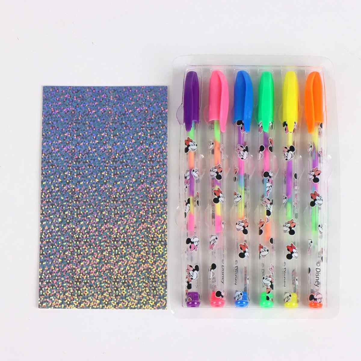 Disney Minnie Mouse Kugelschreiber Kinder Gelstift Schreibgerät Einheitsgröße, (6-tlg)
